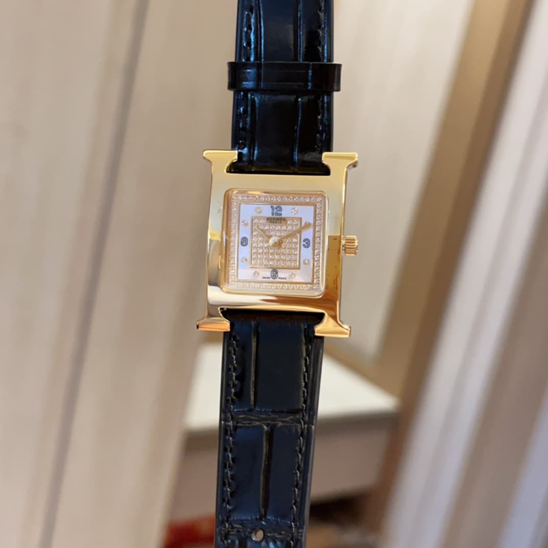 Hermes White Watch