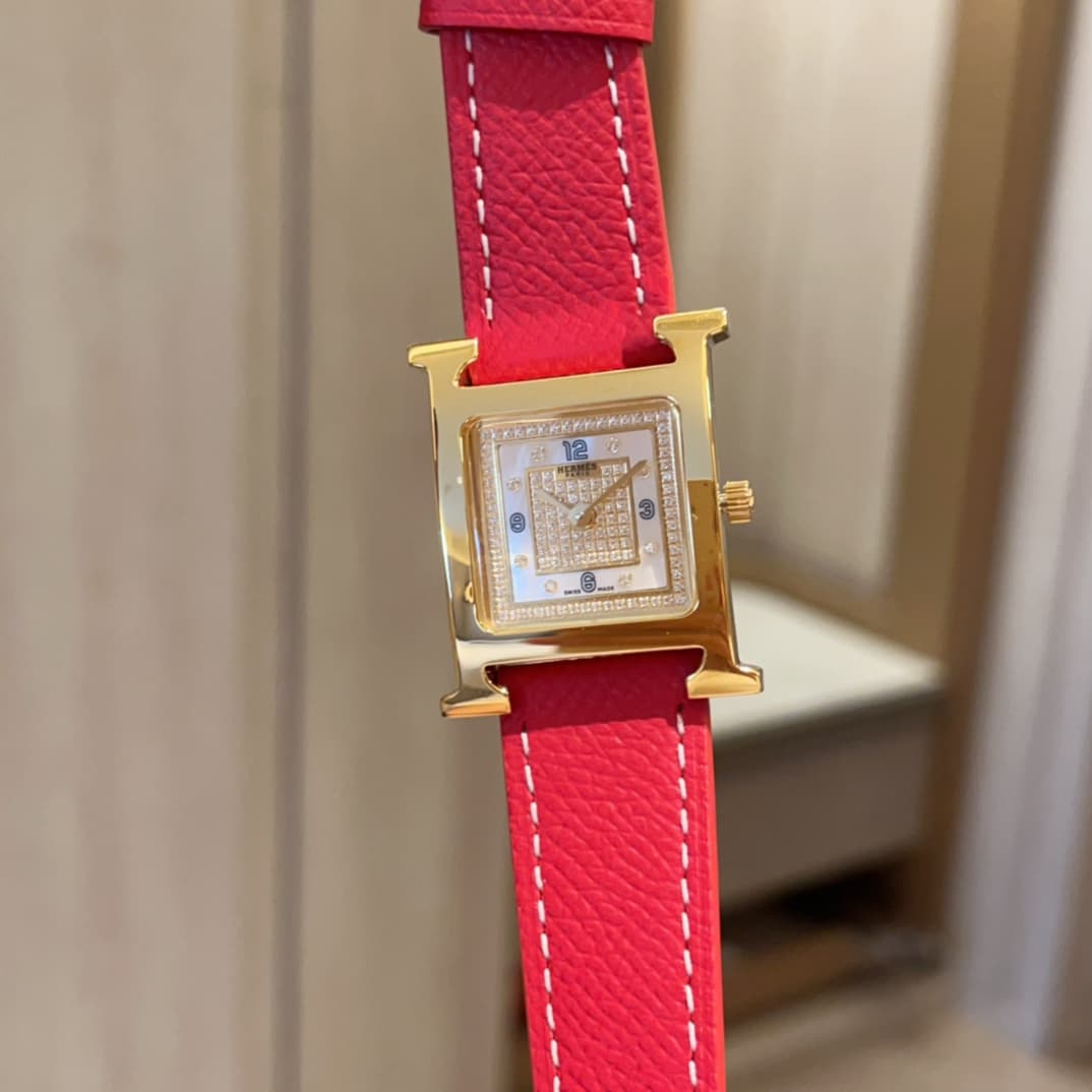 Hermes White Watch