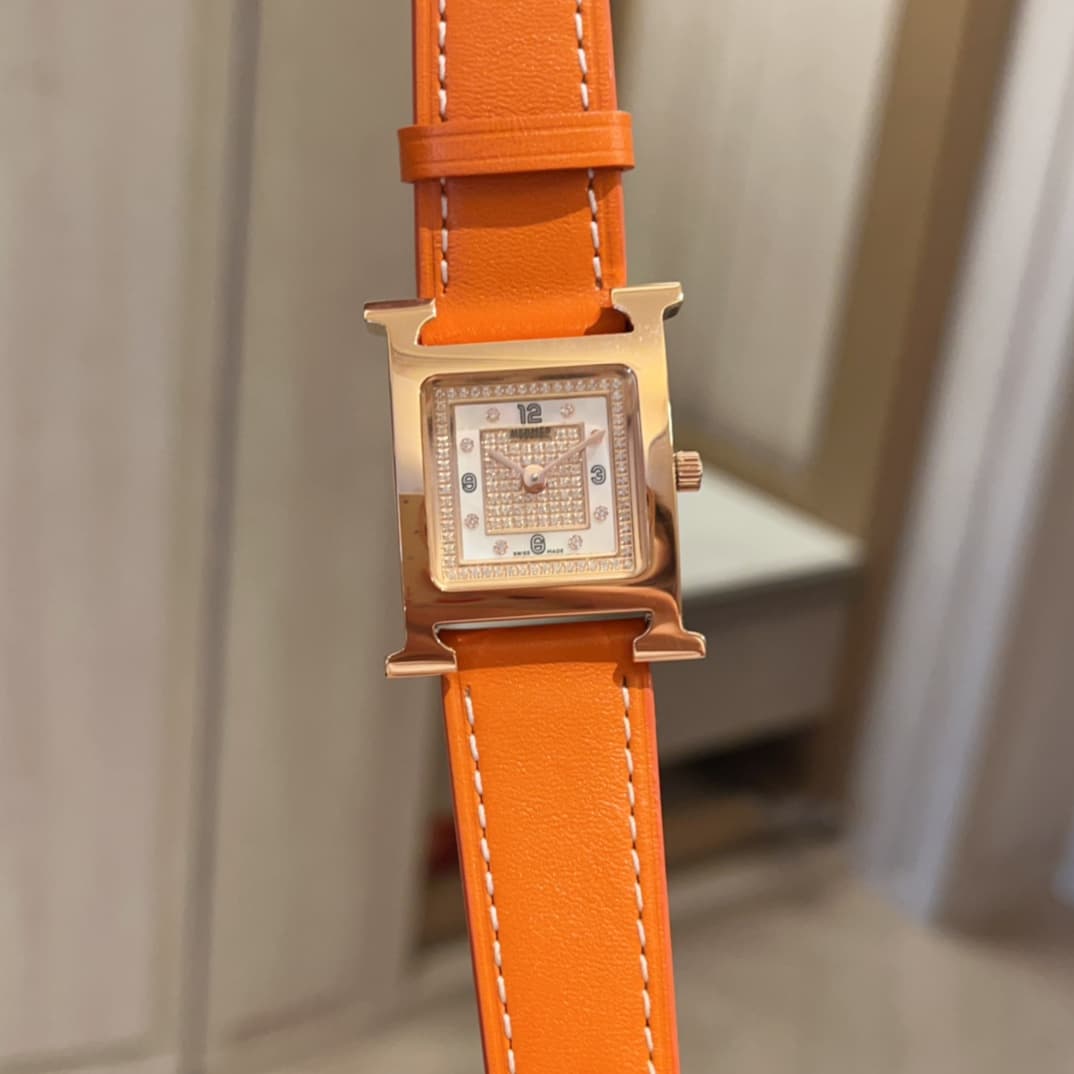 Hermes White Watch