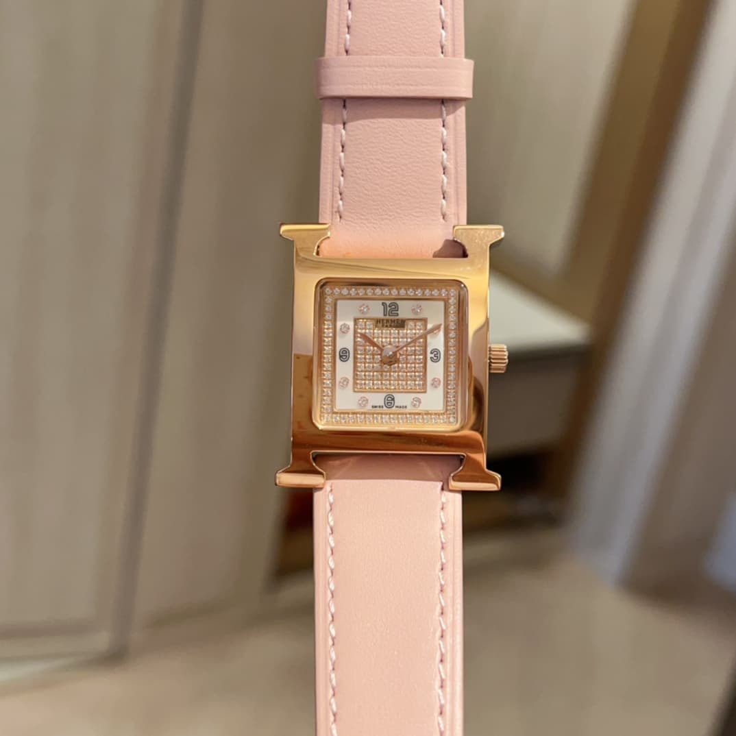 Hermes White Watch