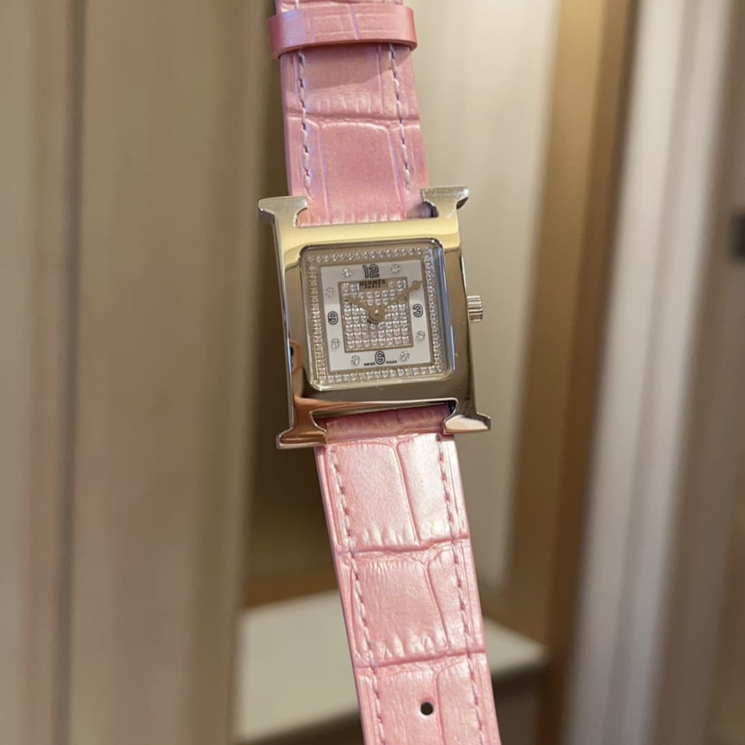 Hermes White Watch