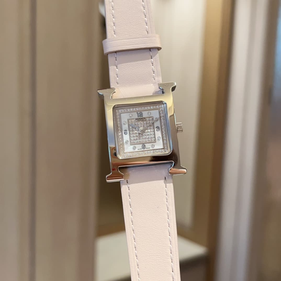 Hermes White Watch