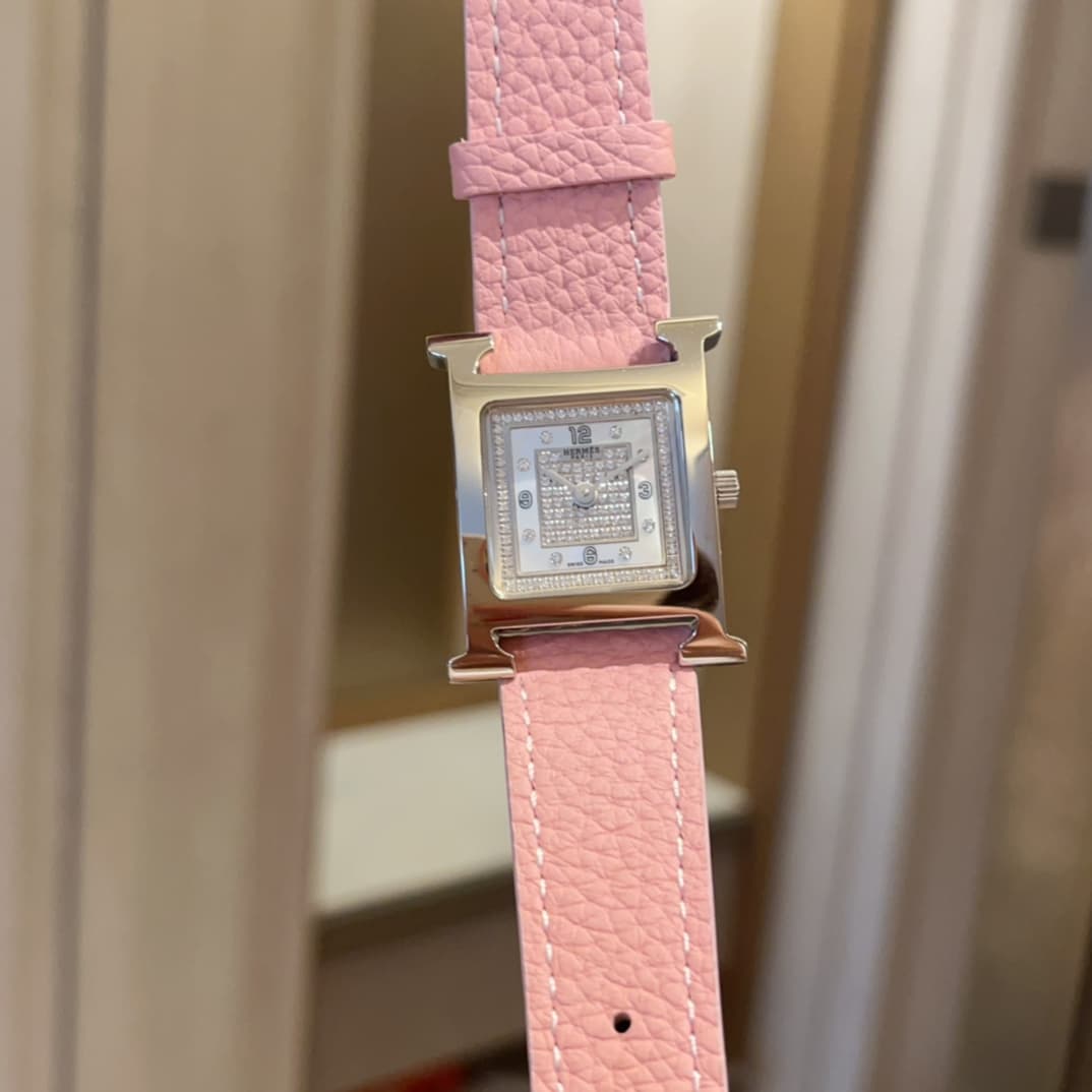 Hermes White Watch