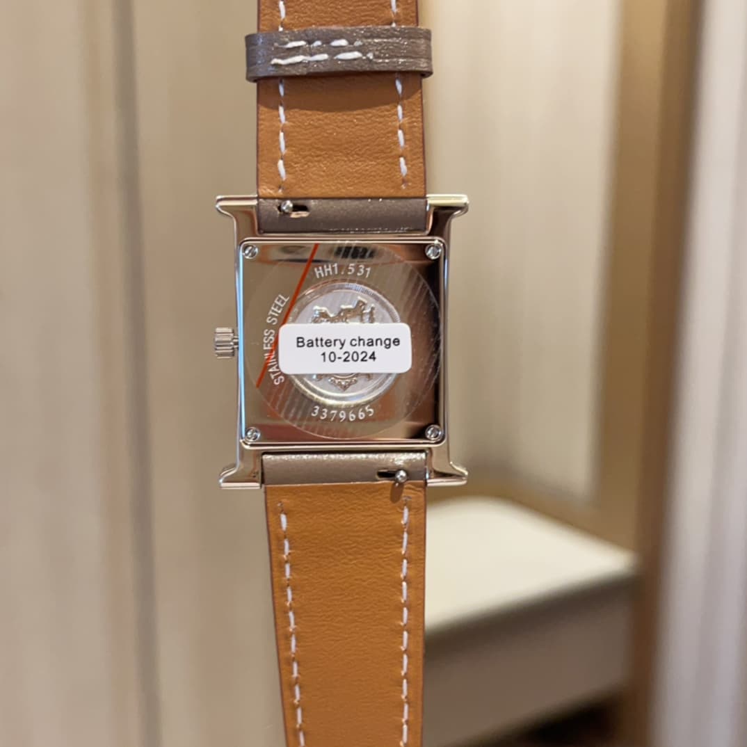 Hermes White Watch