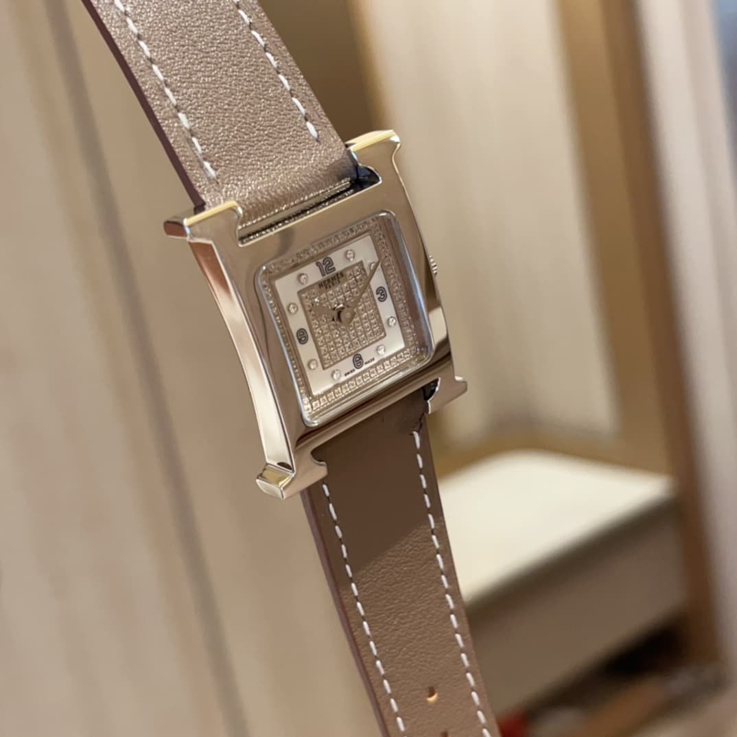 Hermes White Watch