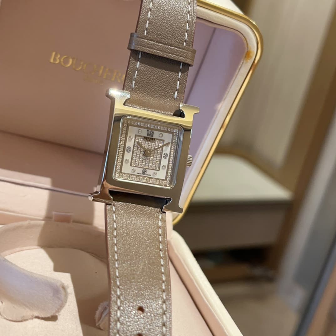 Hermes White Watch