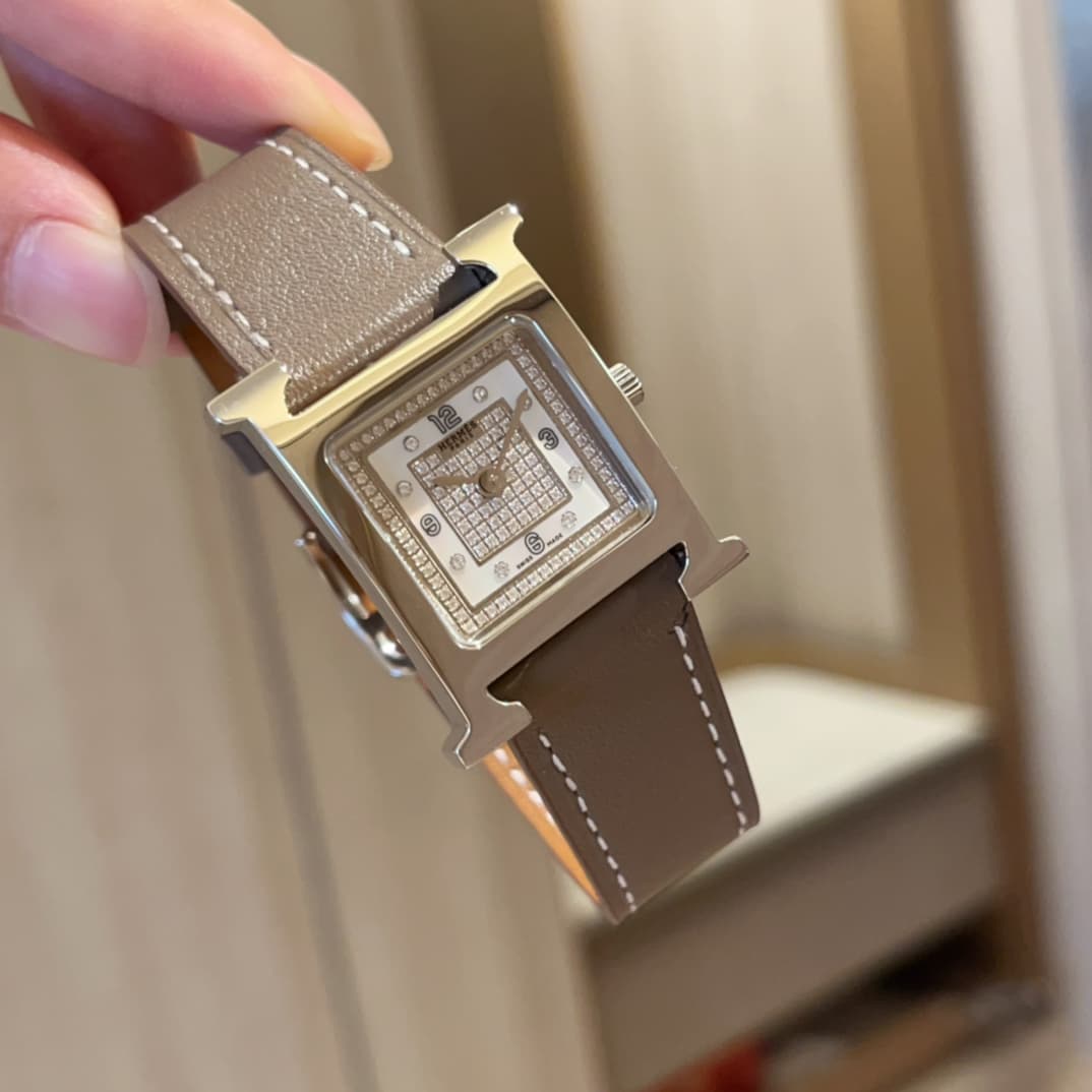 Hermes White Watch
