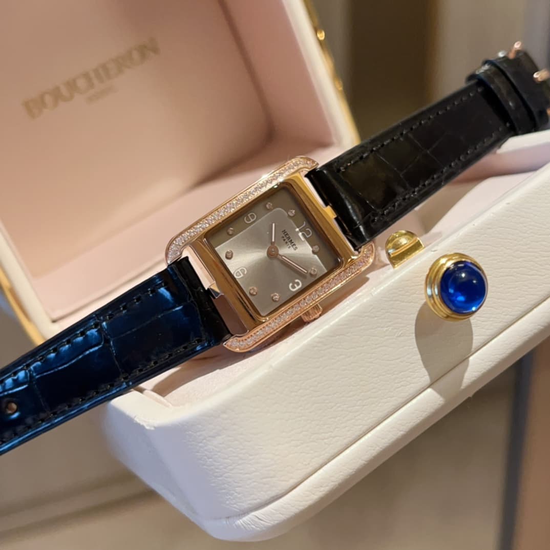 Hermes White Watch