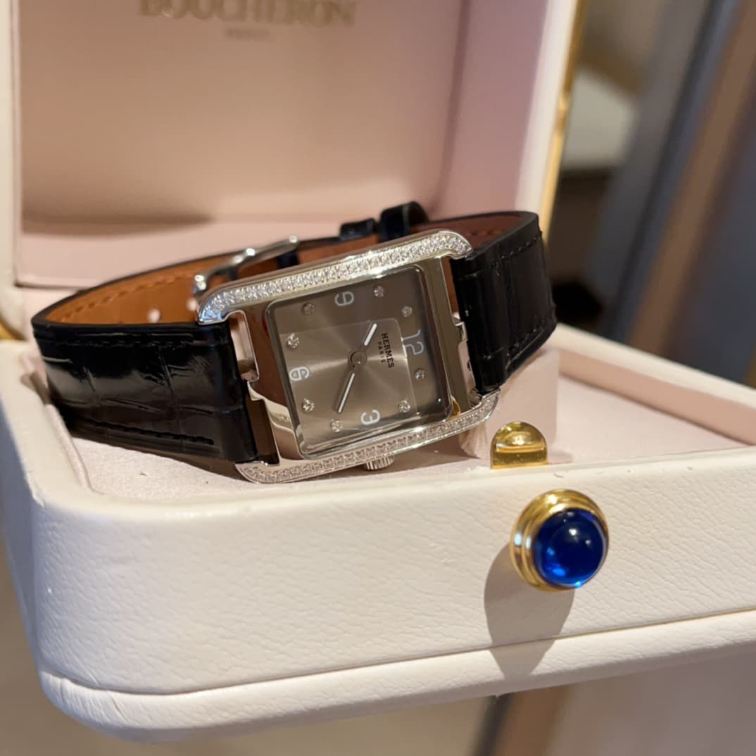 Hermes White Watch