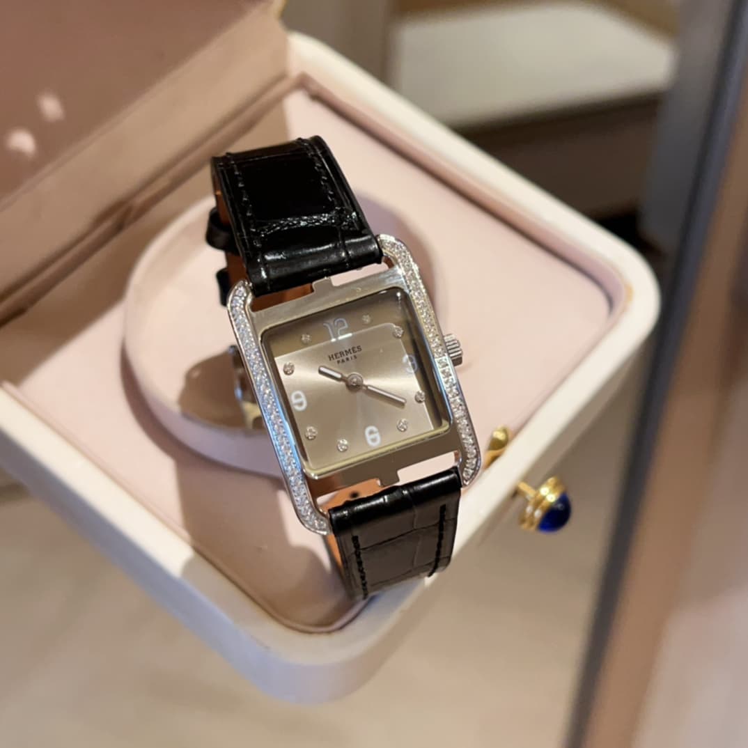 Hermes White Watch