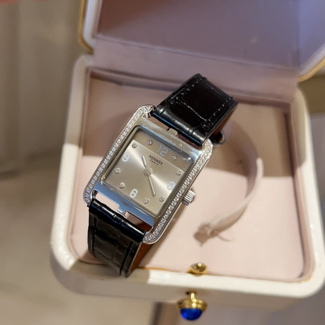 Hermes White Watch