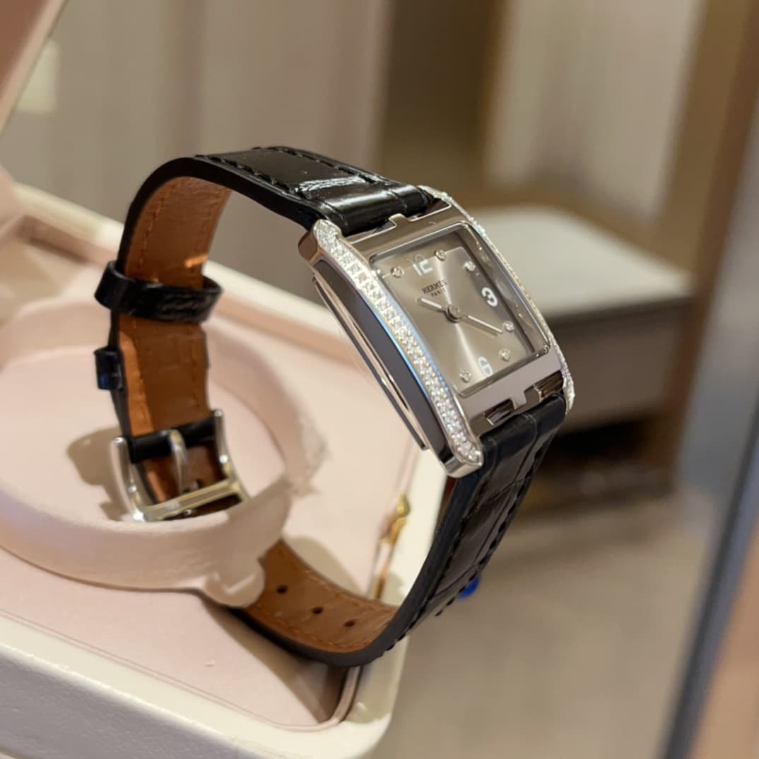 Hermes White Watch