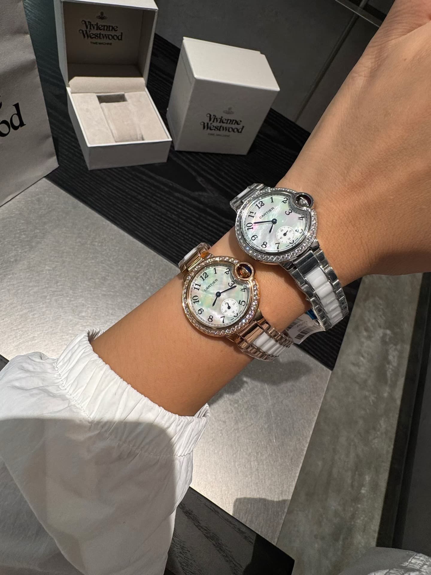 Cartier White Watch