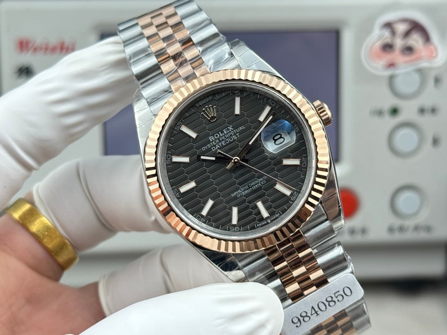Luxury Watch White Bag