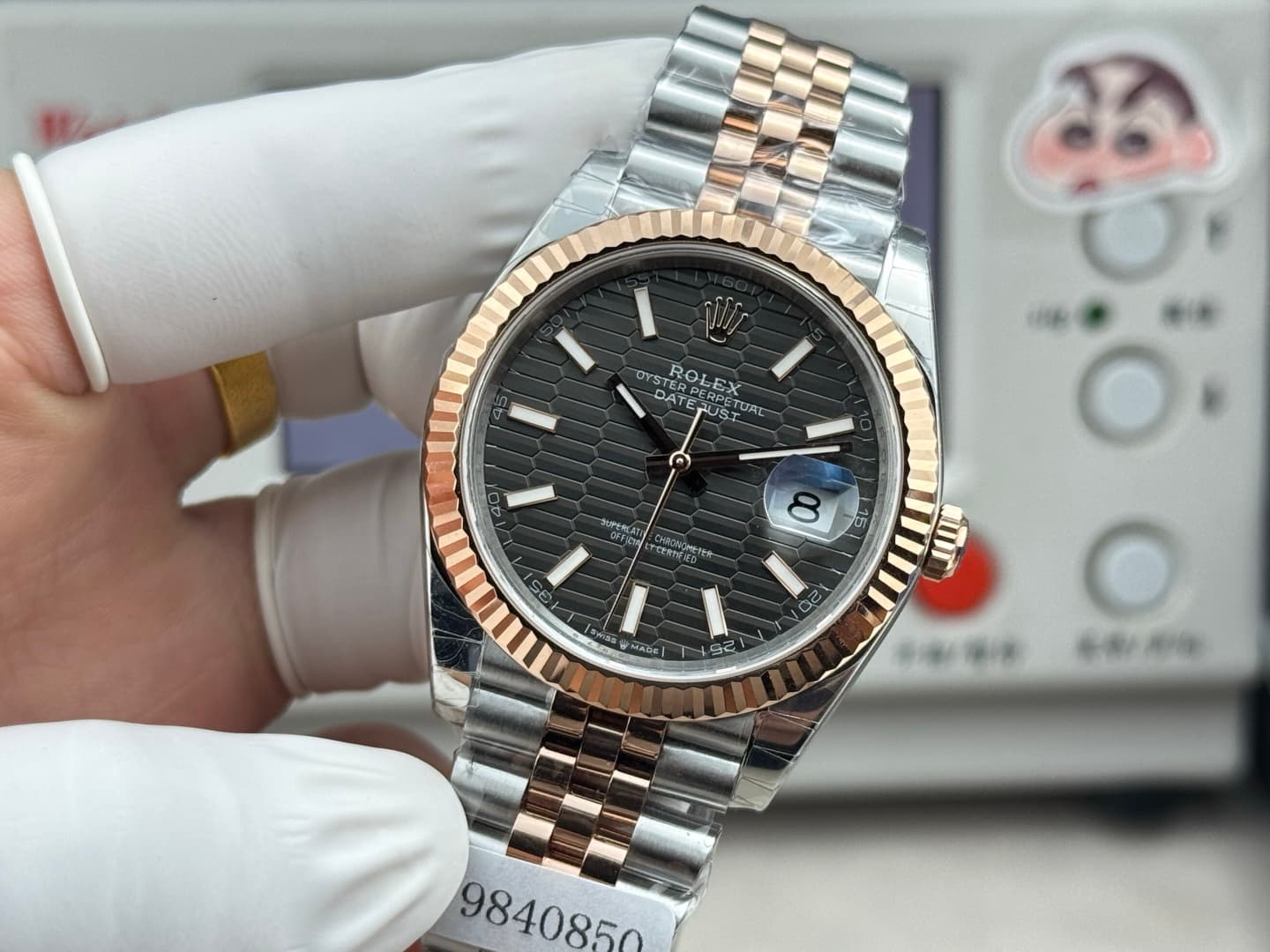 Luxury Watch White Bag