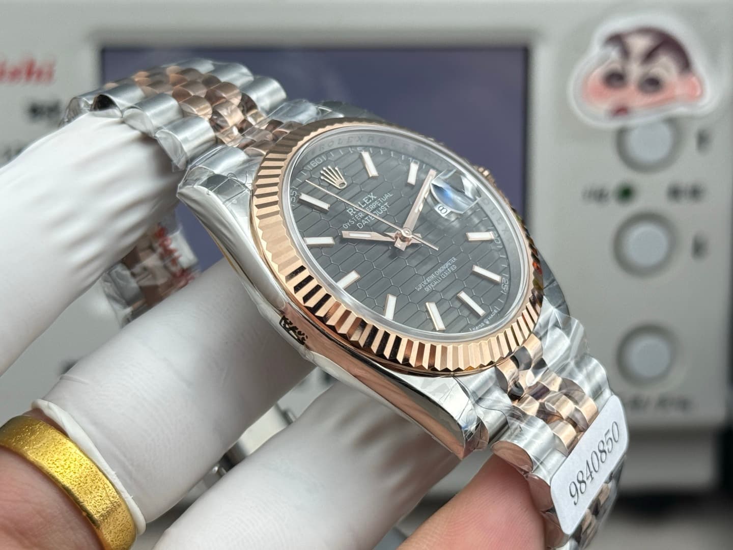 Luxury Watch White Bag