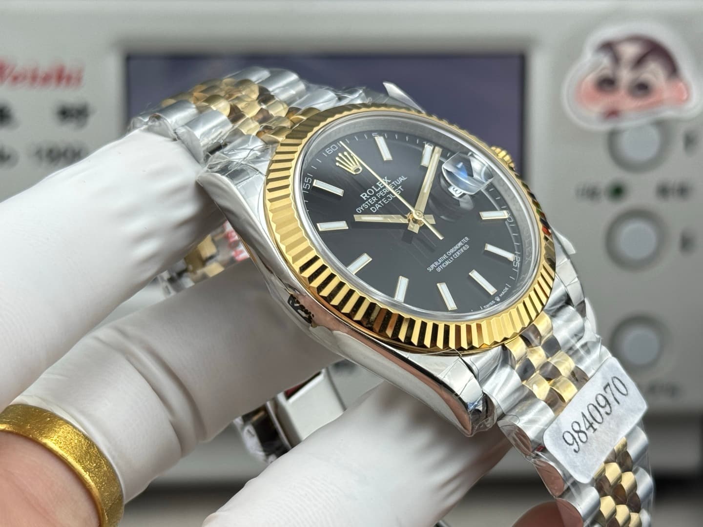 Luxury Watch White Bag