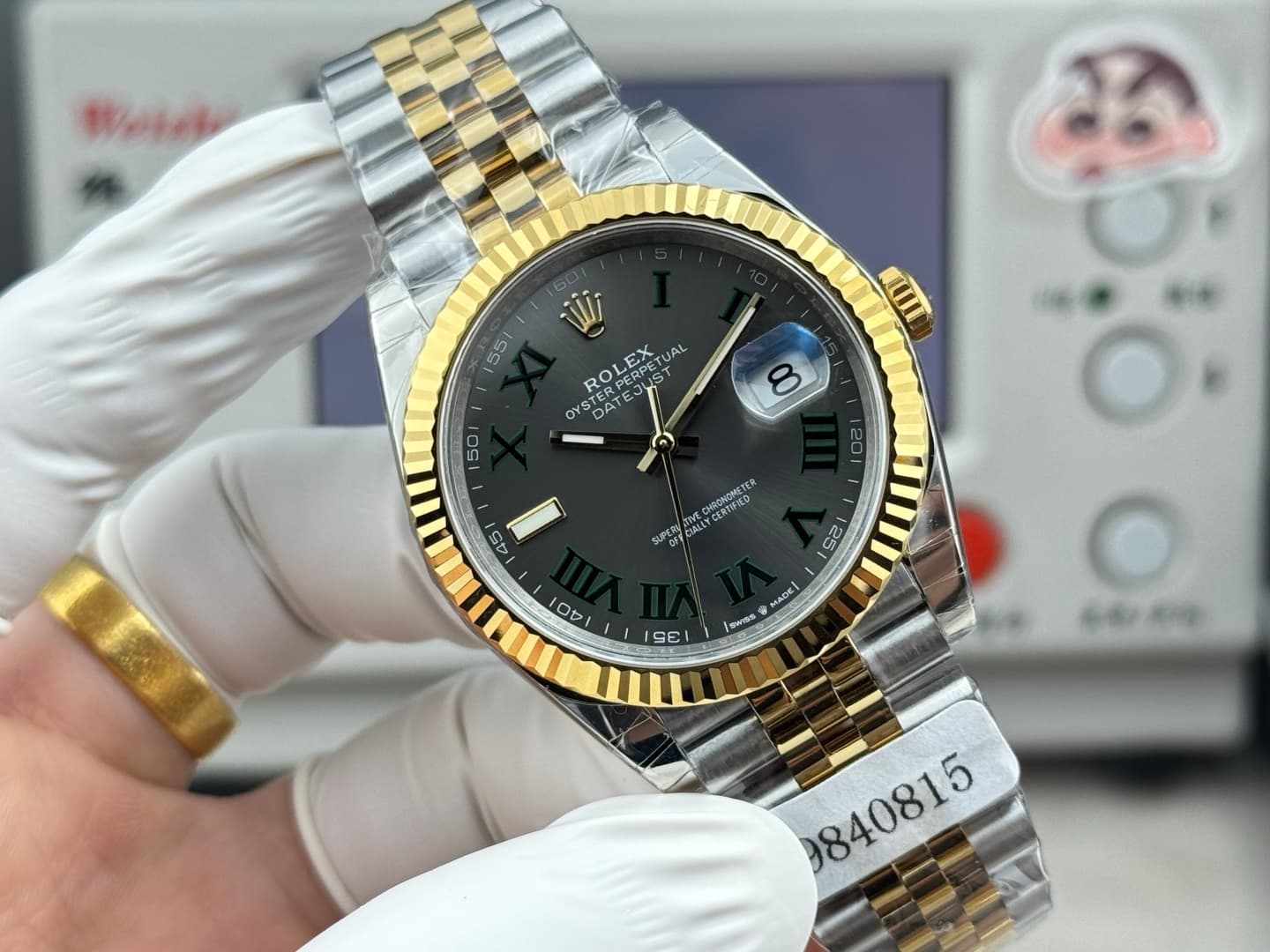 Luxury Watch White Bag