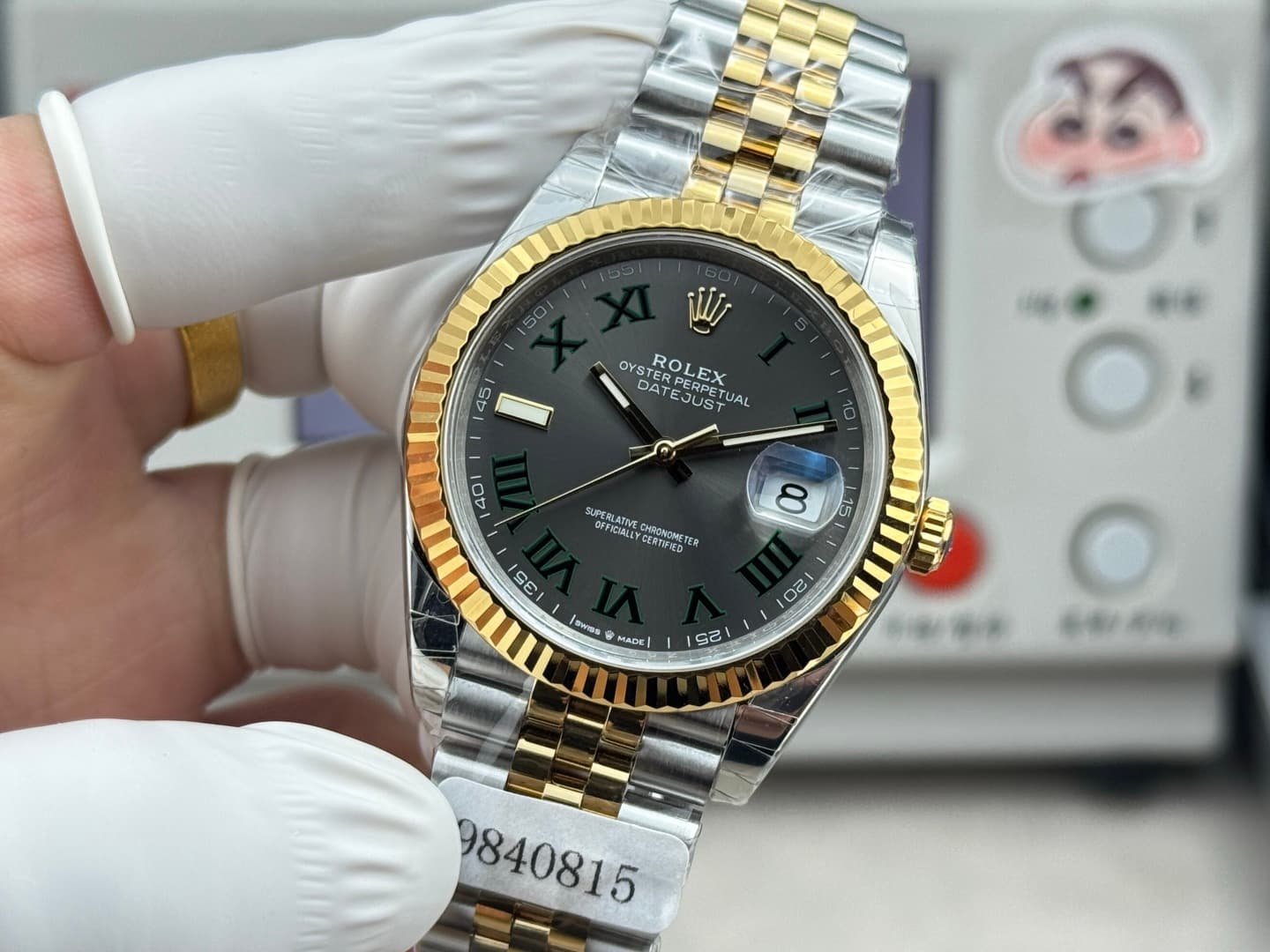 Luxury Watch White Bag