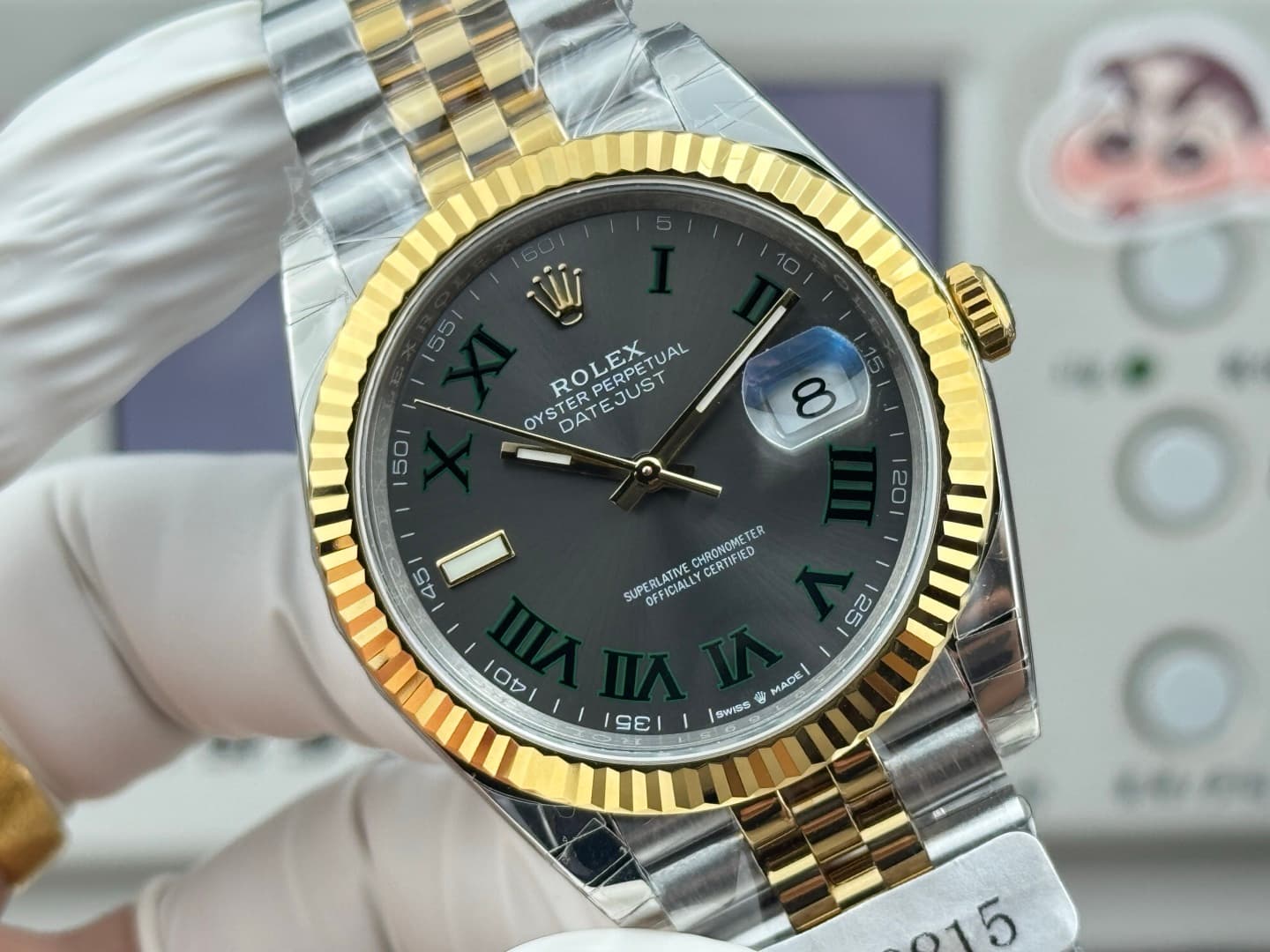 Luxury Watch White Bag