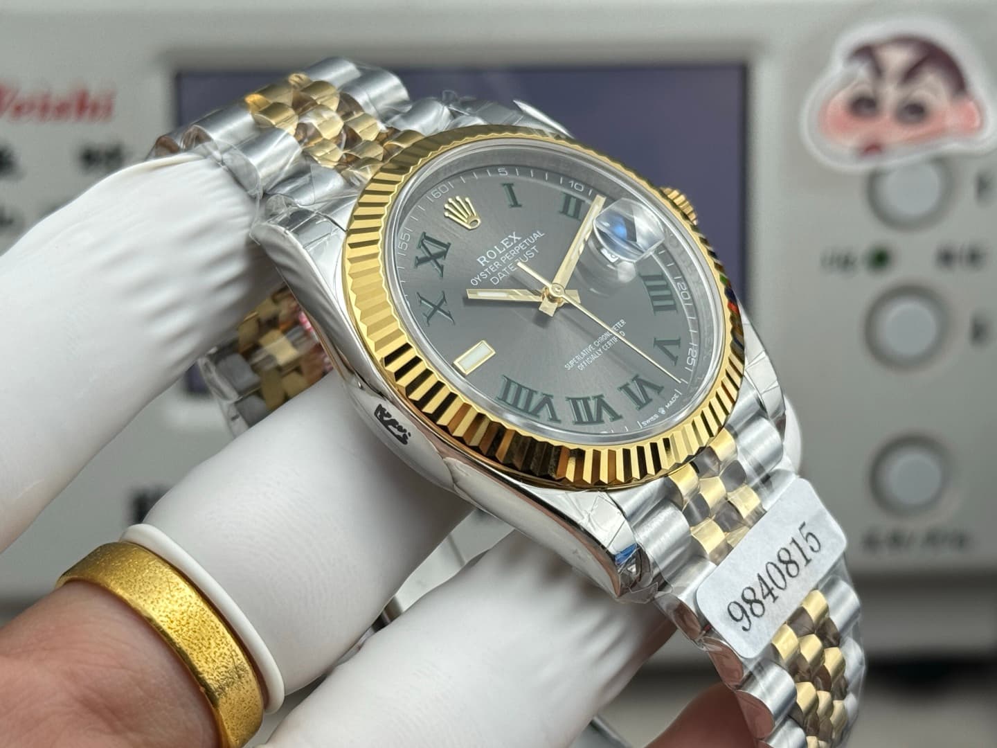 Luxury Watch White Bag