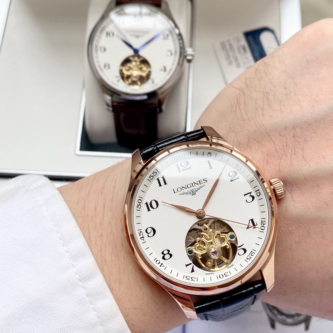 Longines White Watch