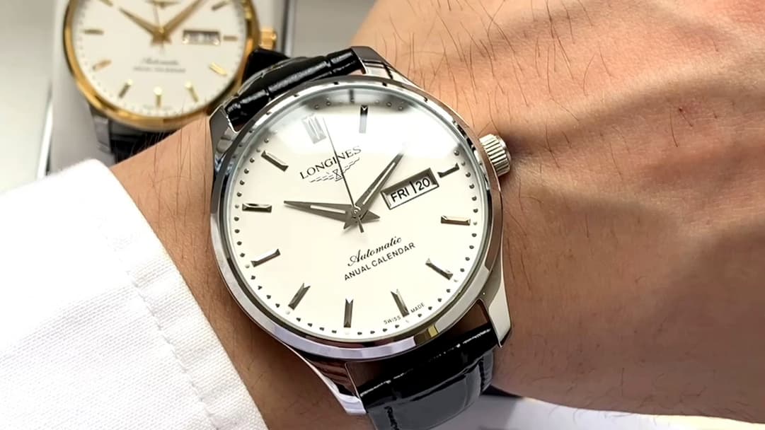 Longines White Watch