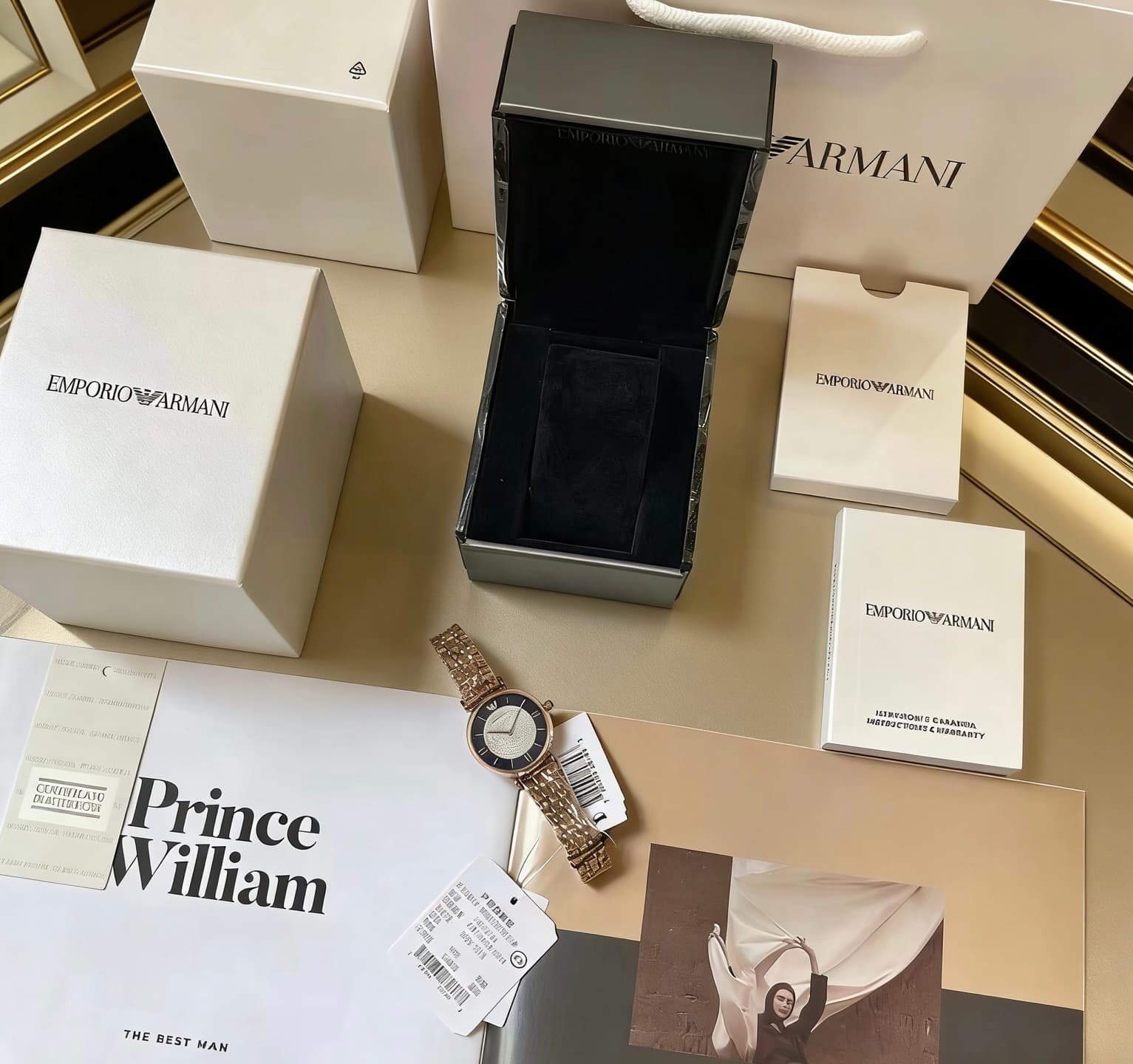 Luxury Watch Cream Watch