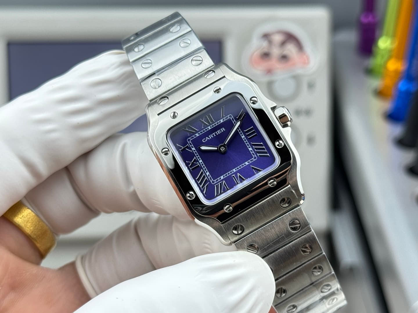 Cartier Blue Mini Watch