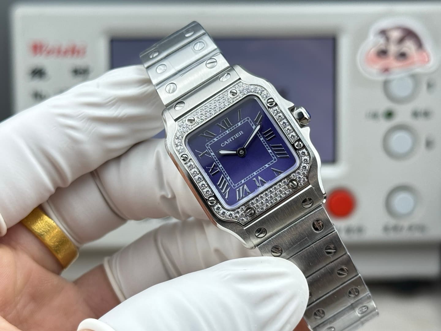 Cartier Blue Mini Watch