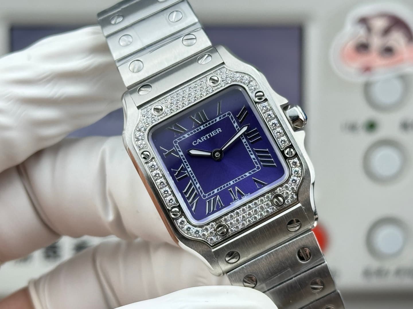 Cartier Blue Mini Watch