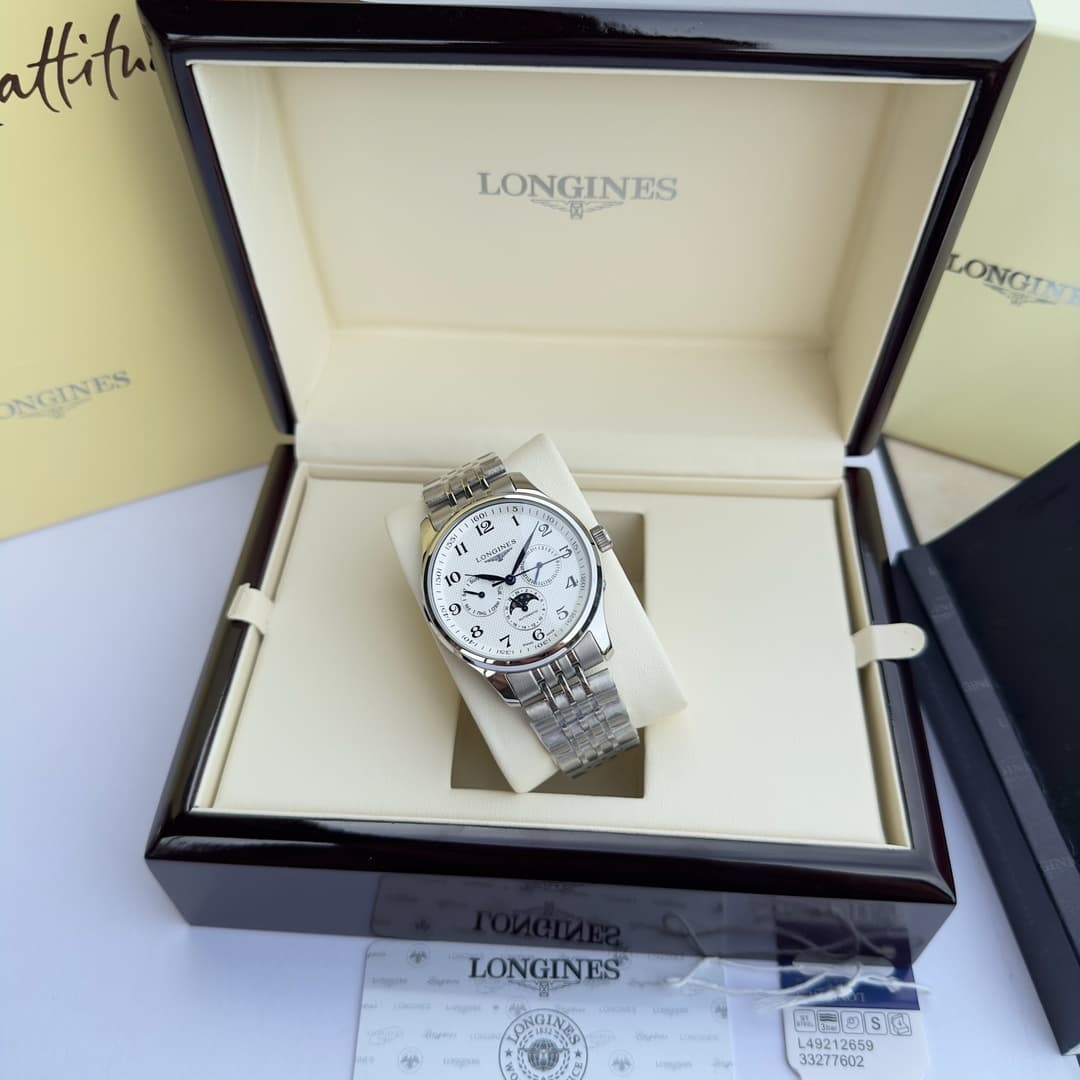 Longines White Watch