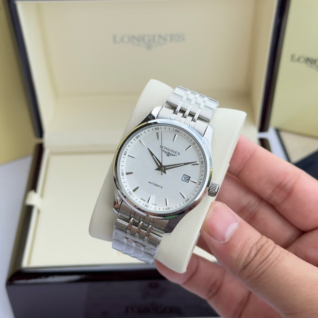 Longines White Watch