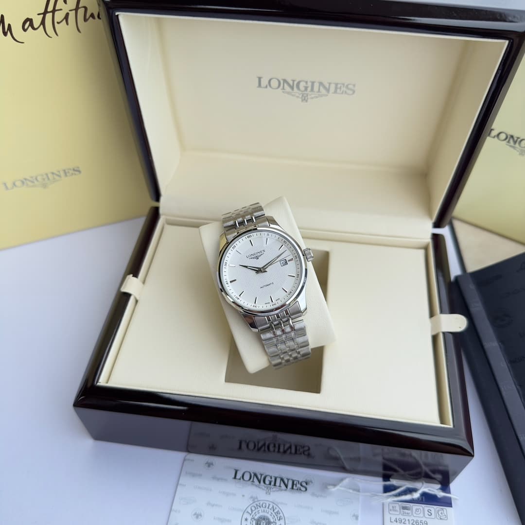 Longines White Watch