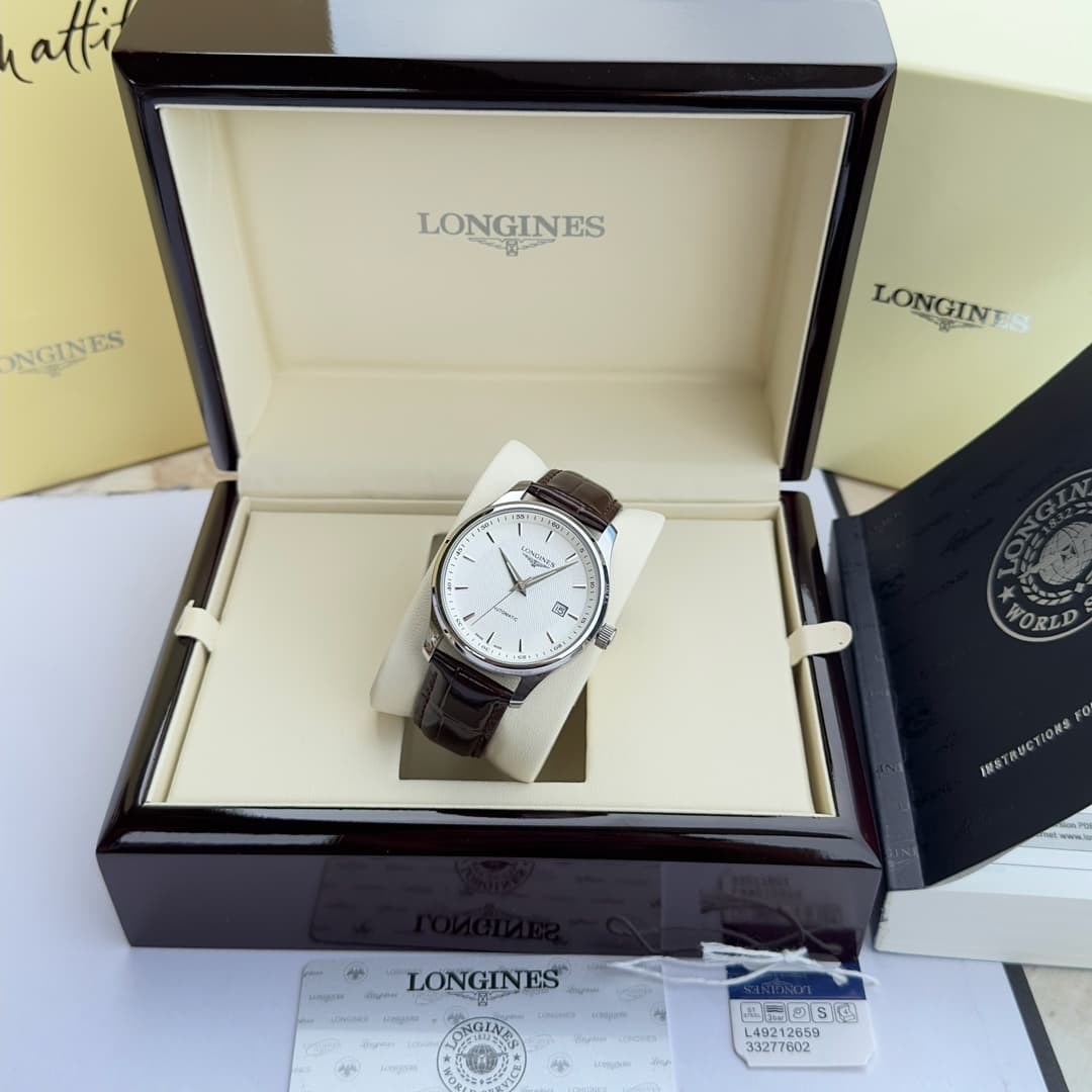 Longines White Watch