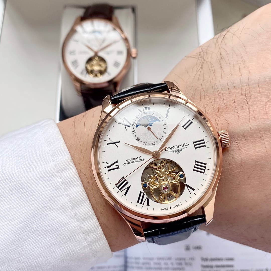 Longines White Watch