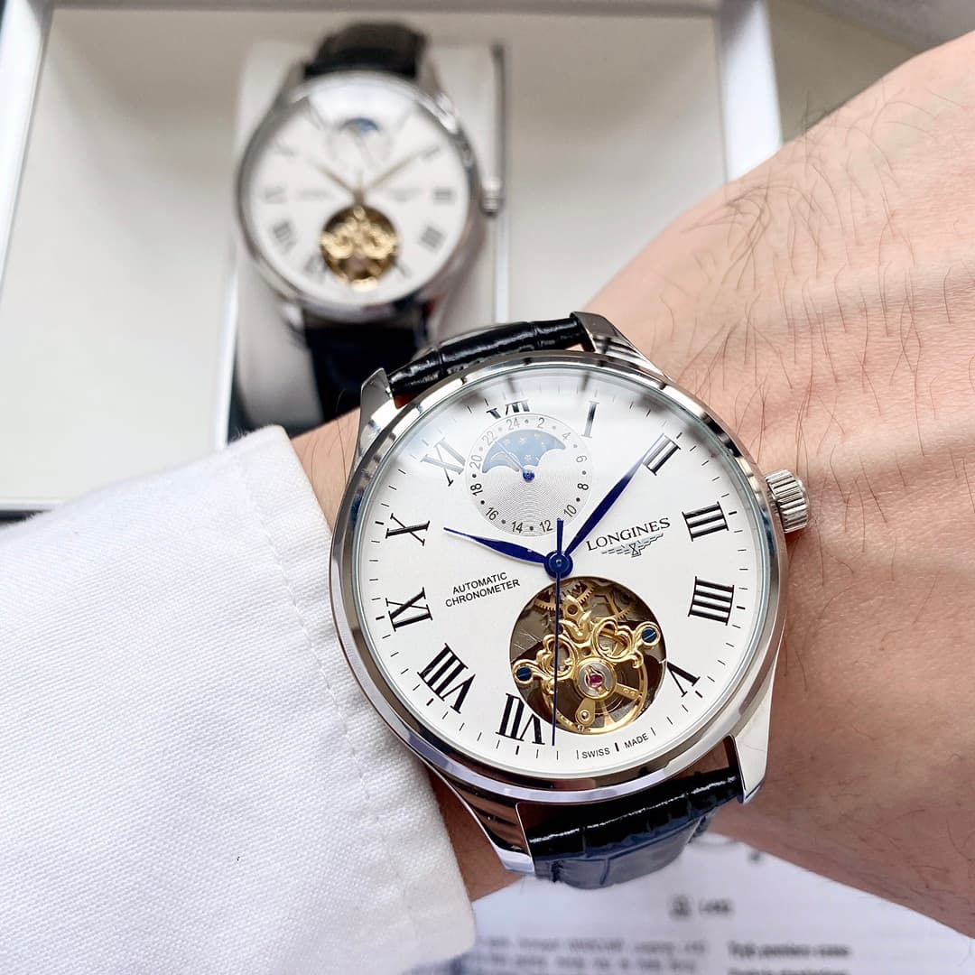 Longines White Watch