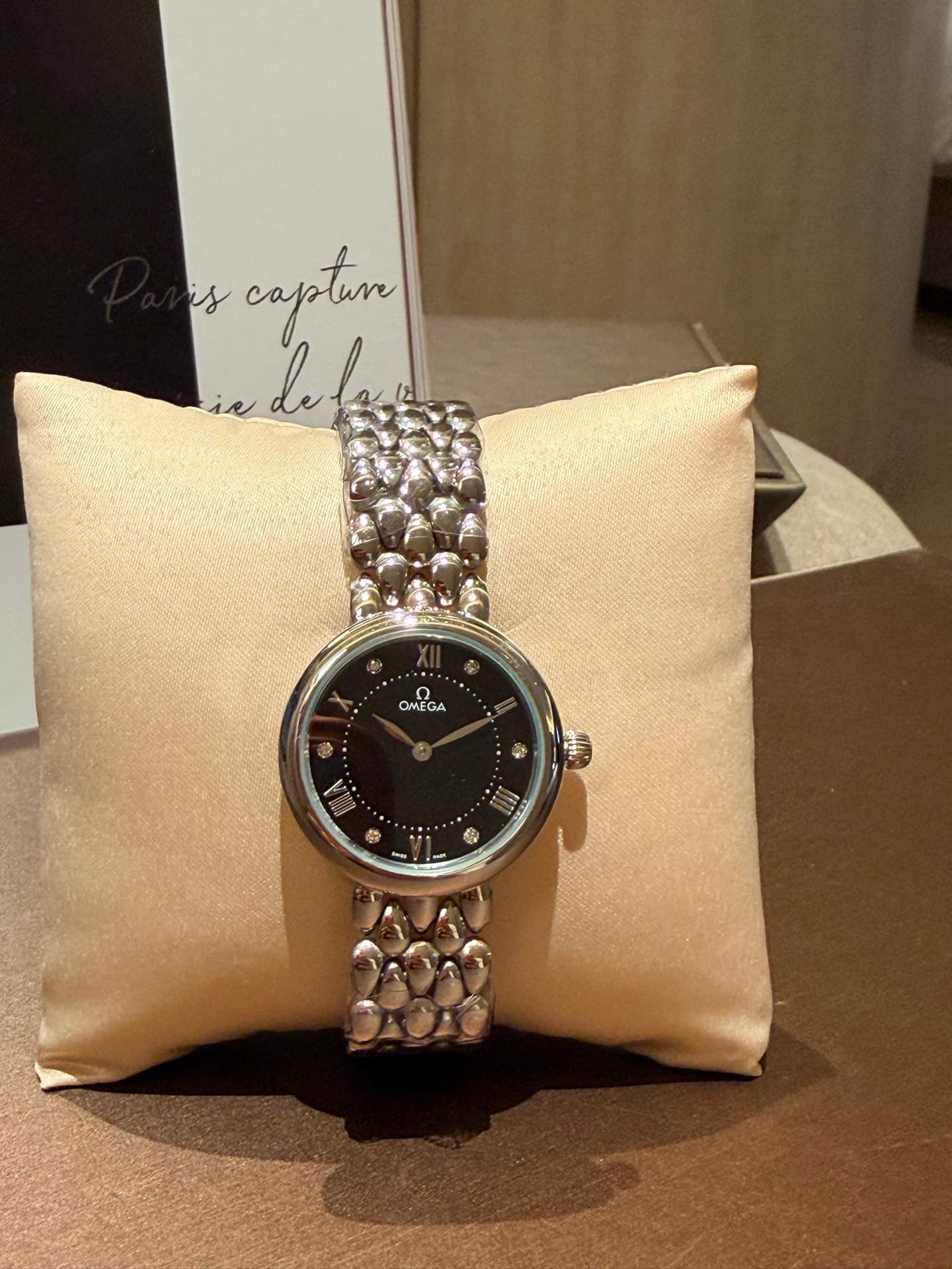 Omega White Watch