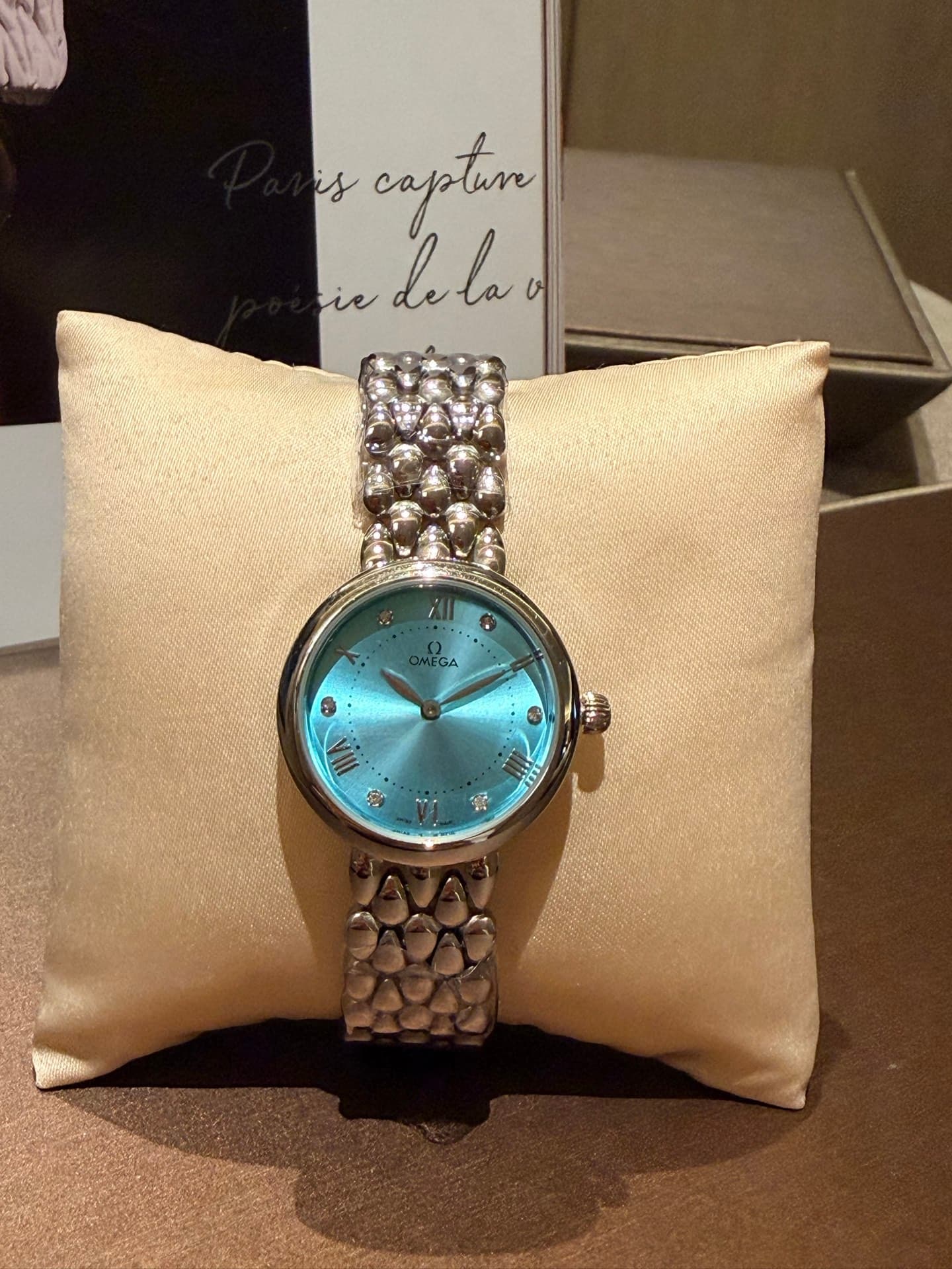 Omega White Watch