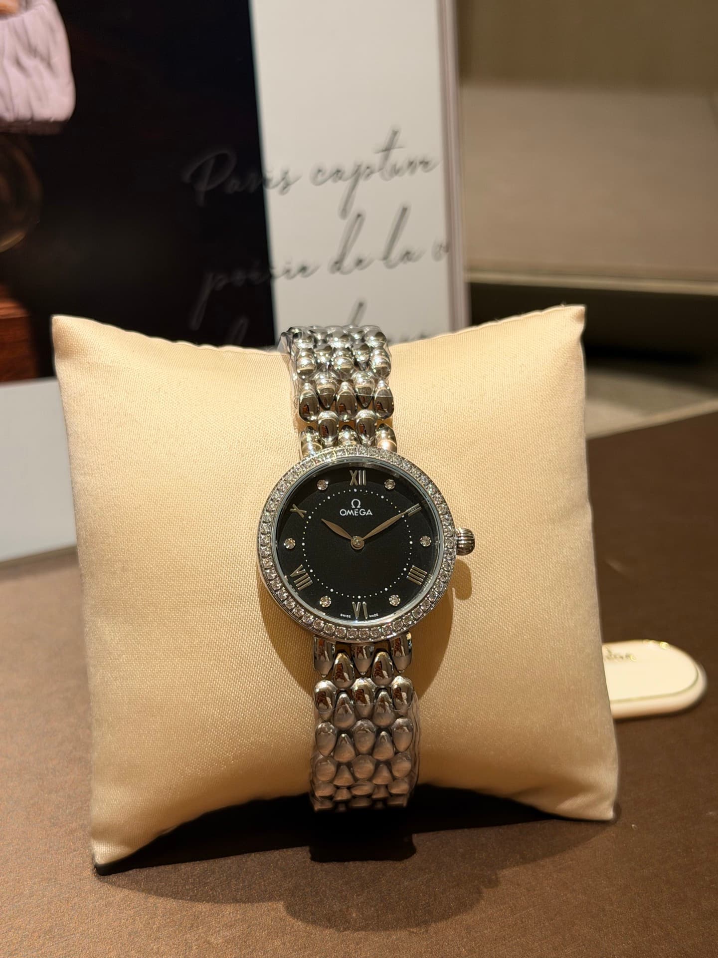 Omega White Watch