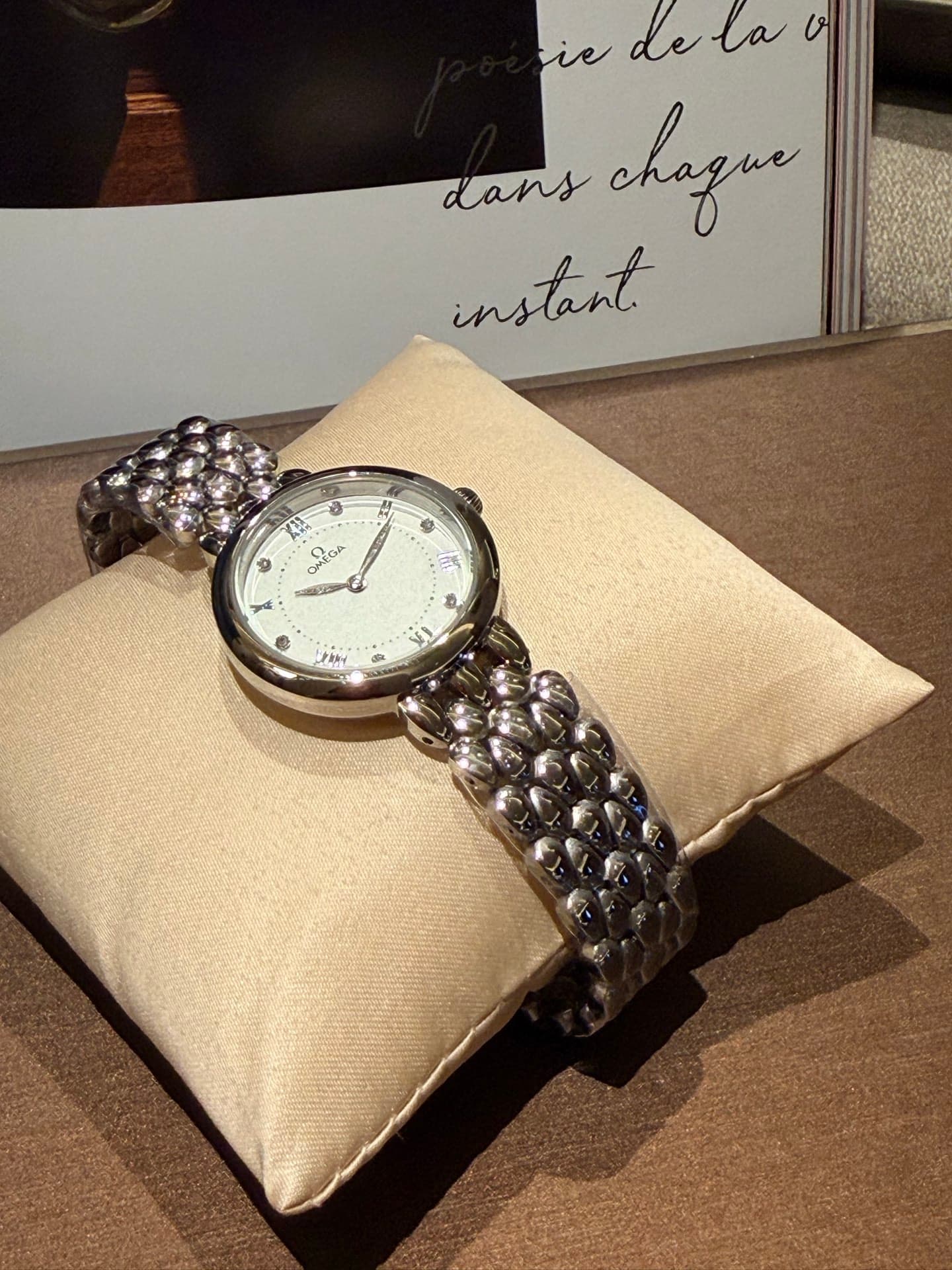 Omega White Watch
