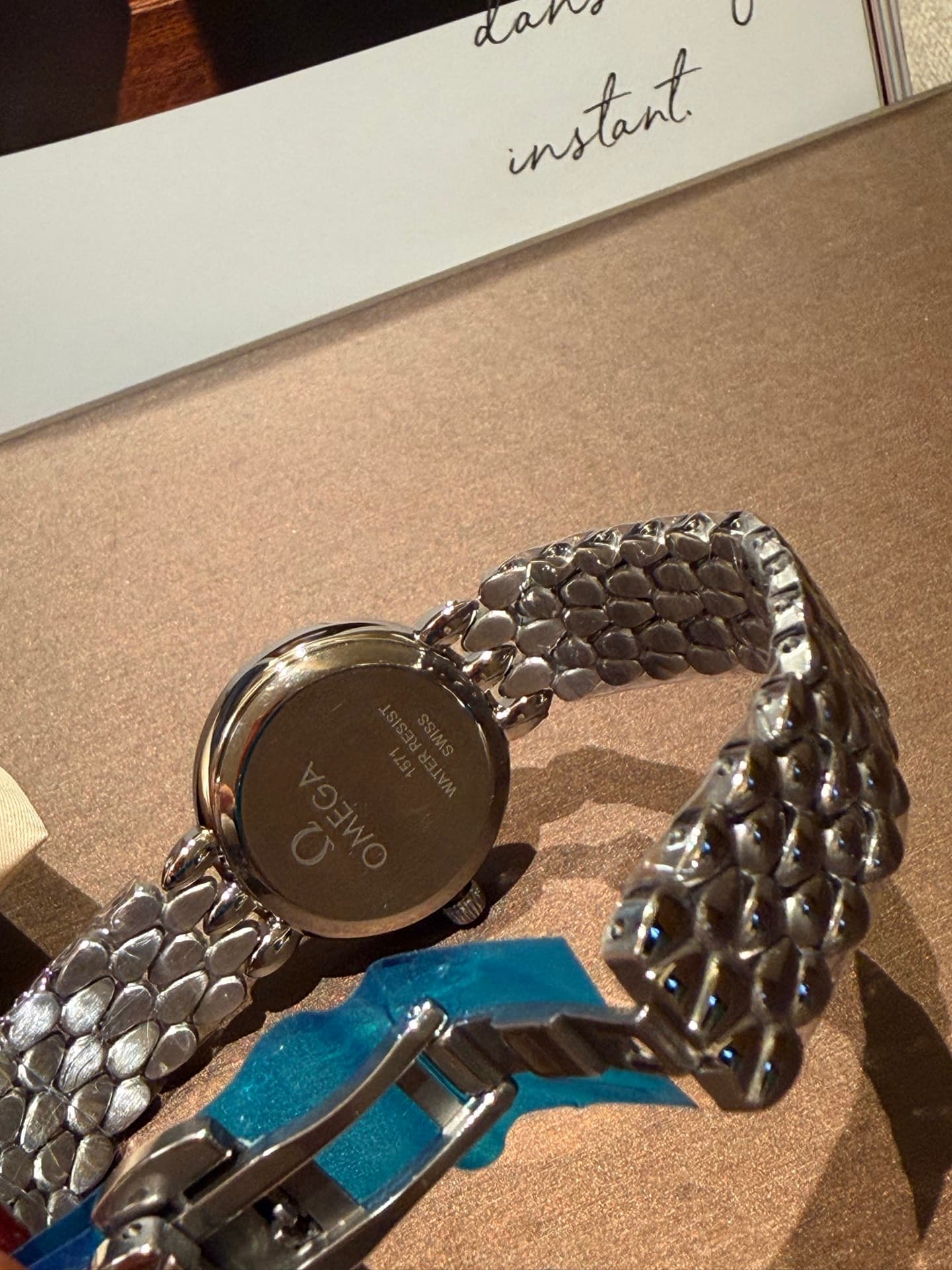 Omega White Watch