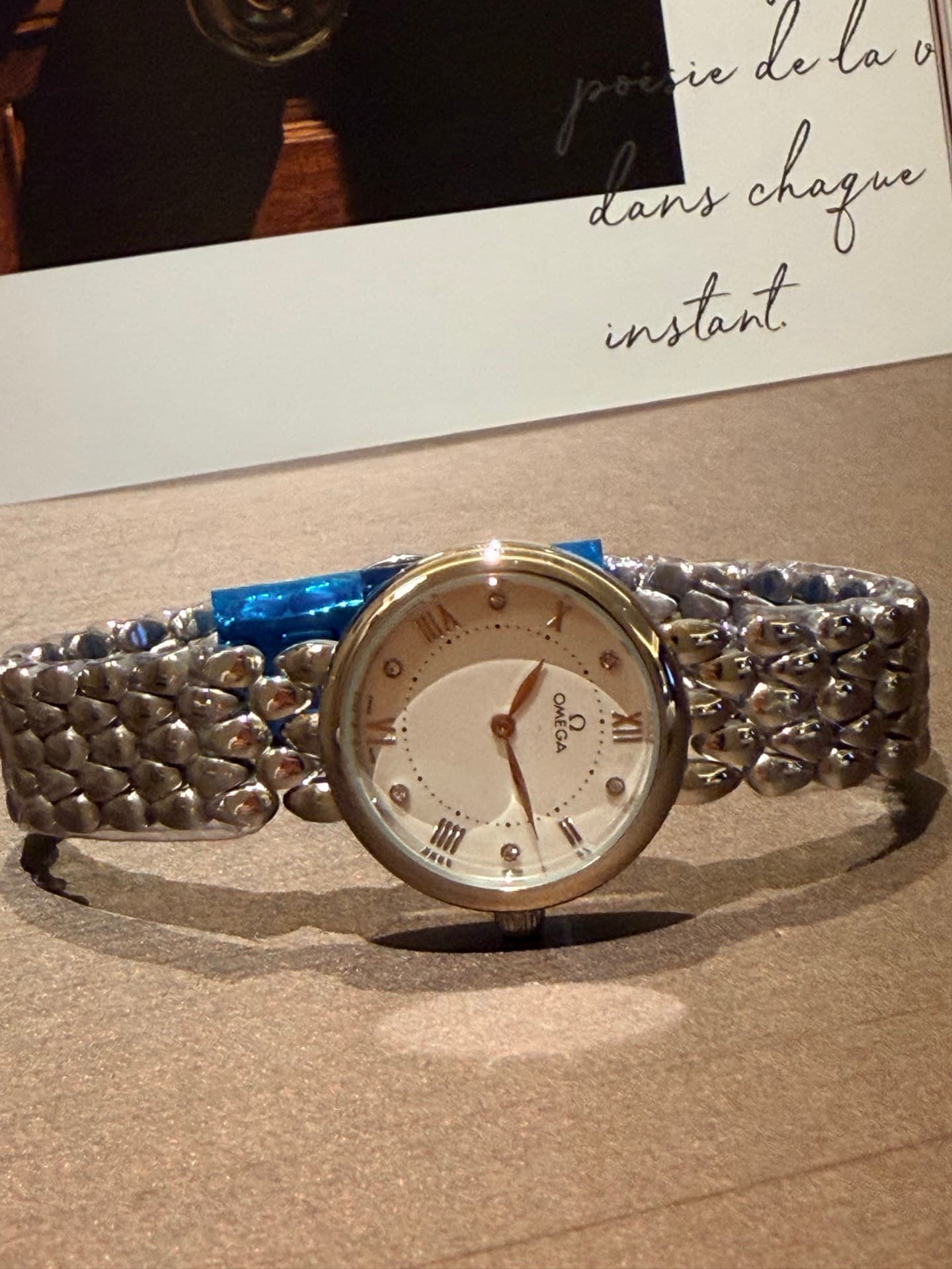 Omega White Watch