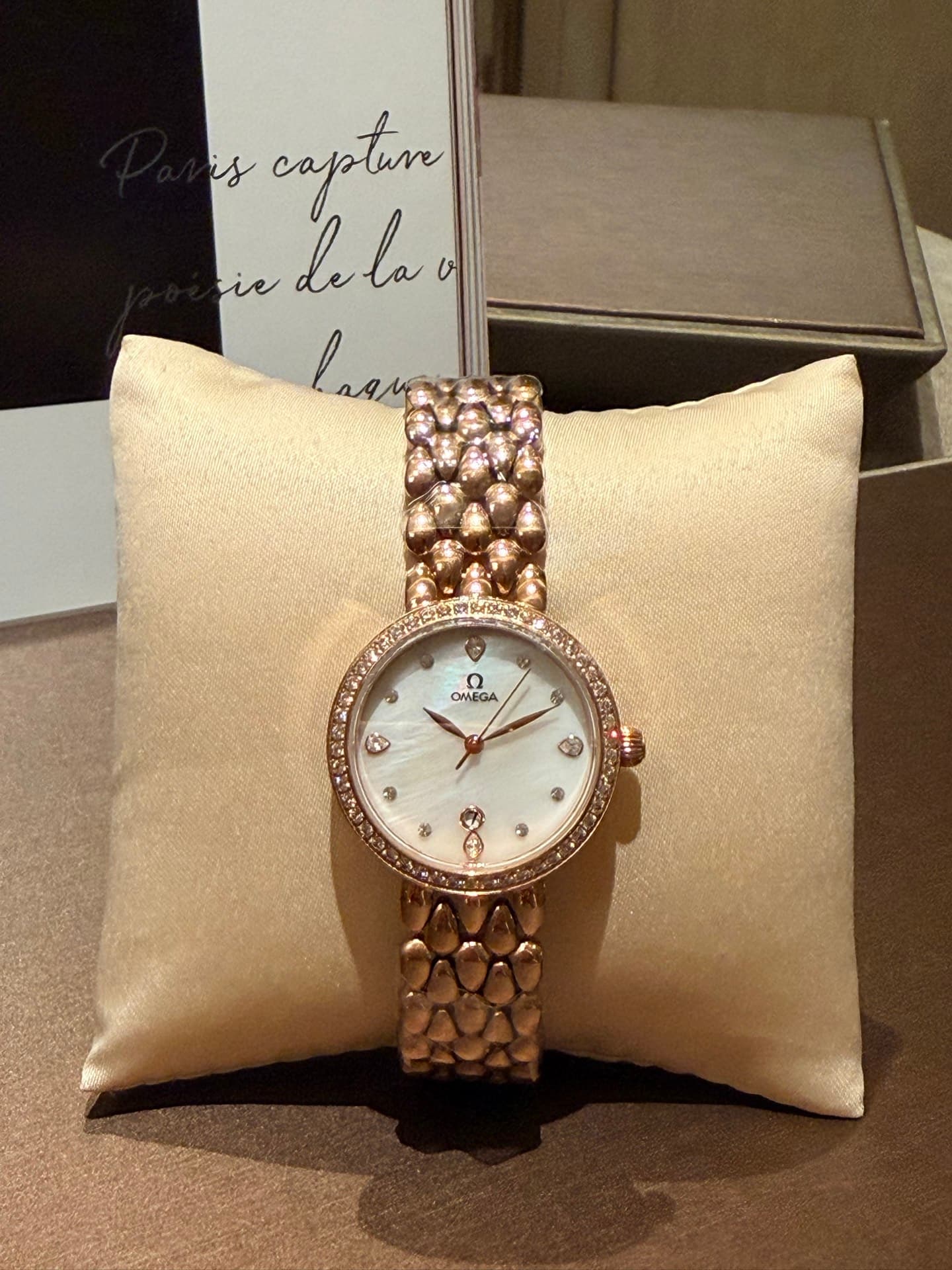 Omega White Watch