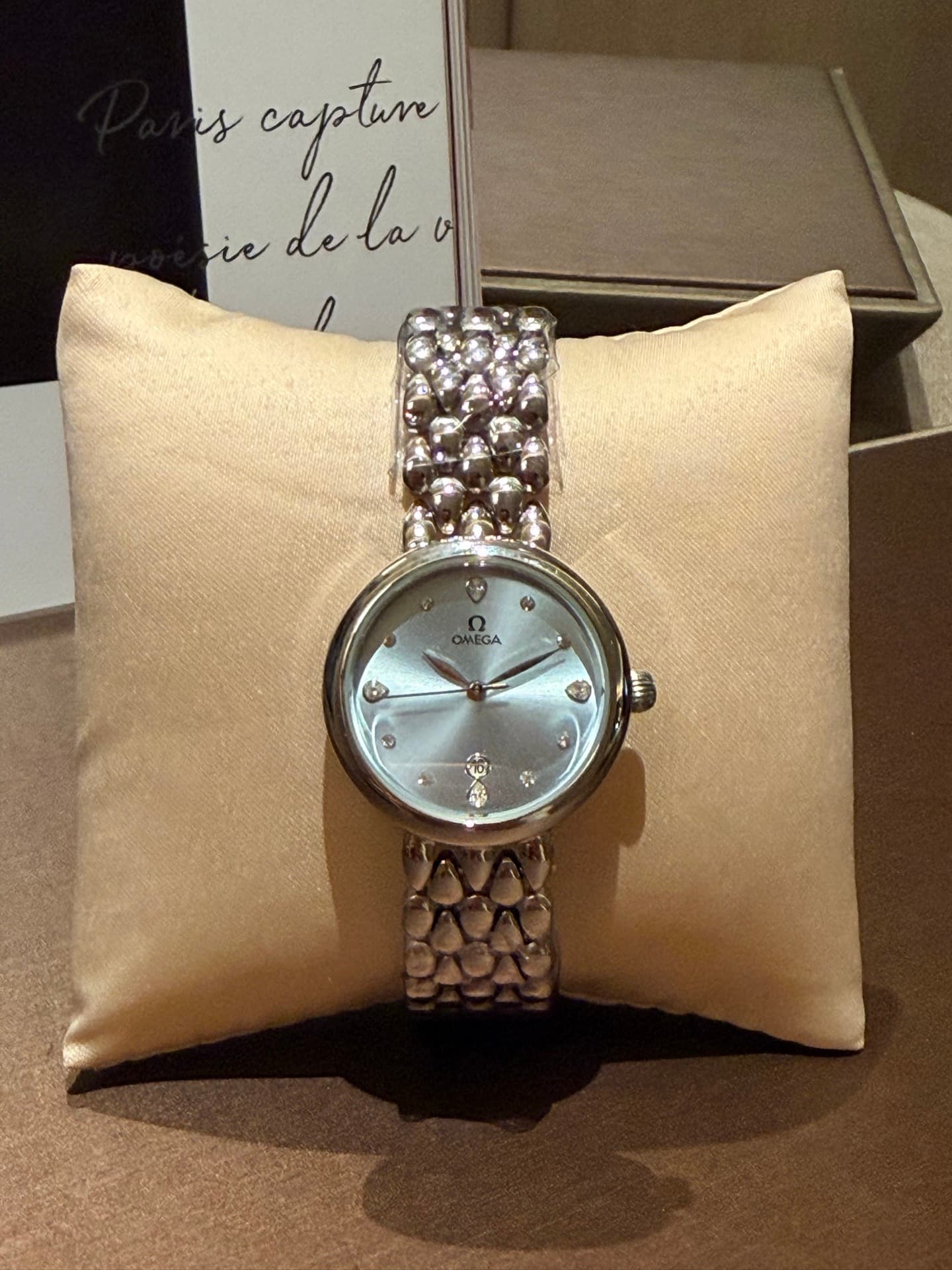 Omega White Watch