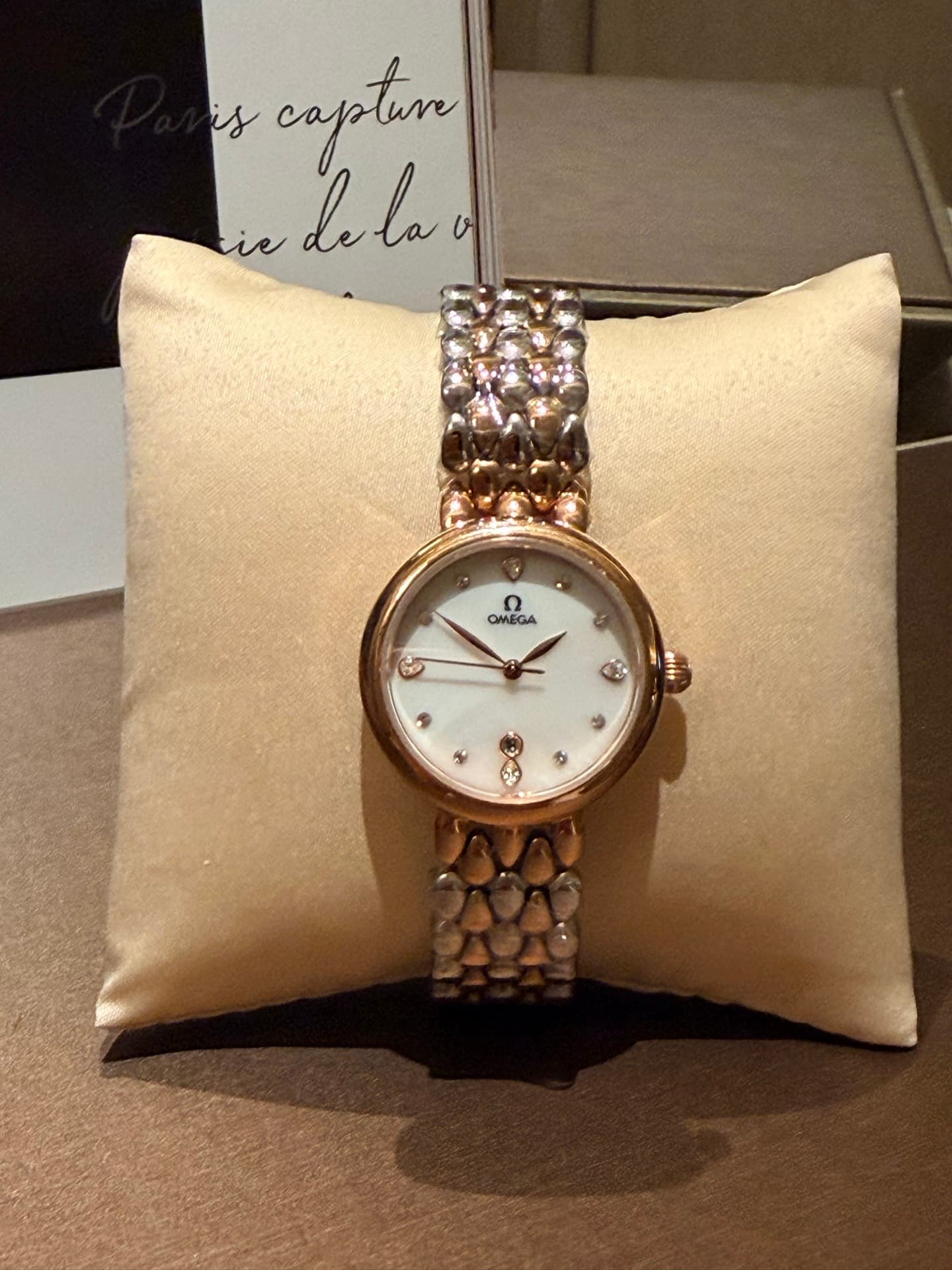 Omega White Watch