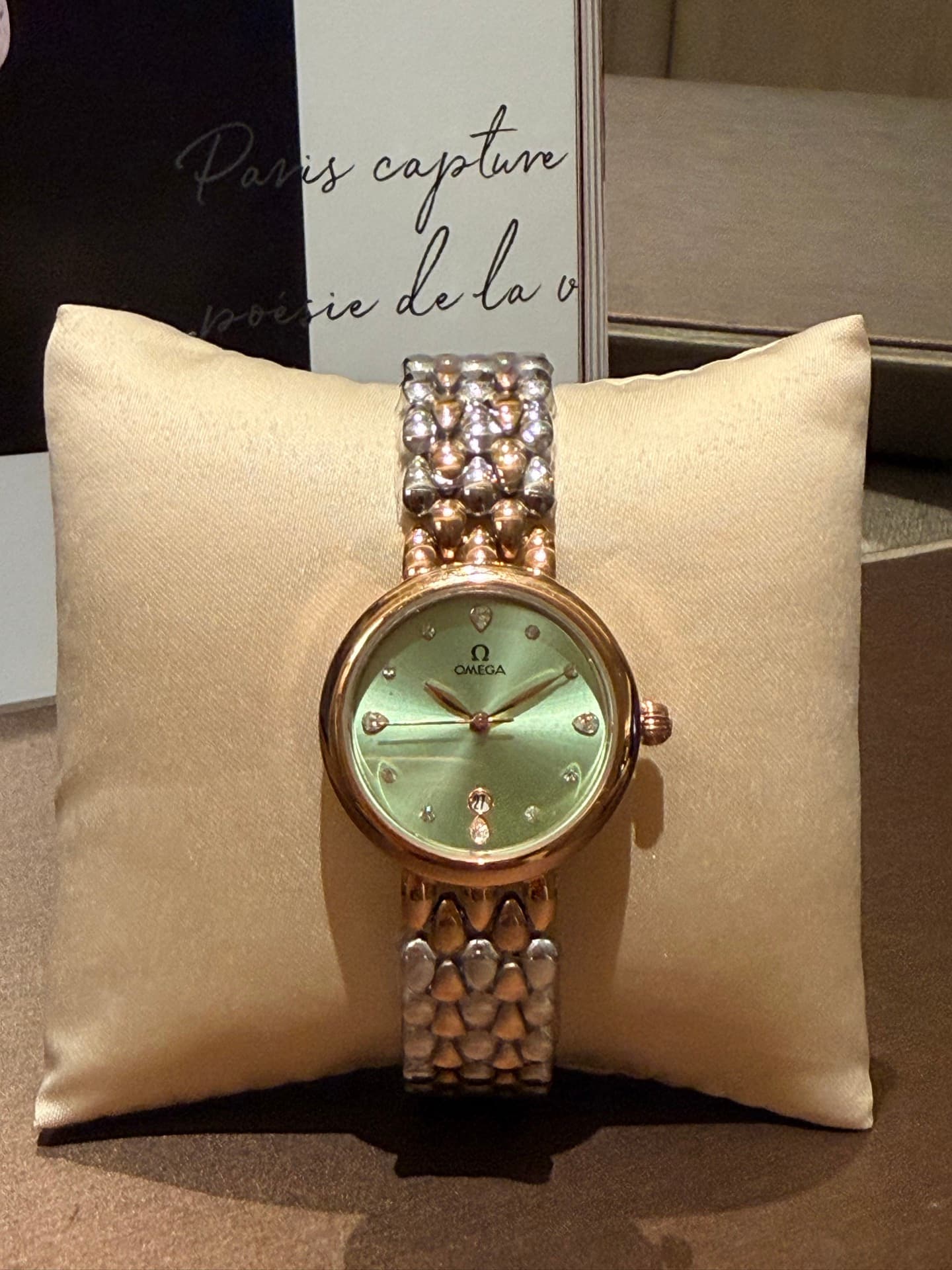 Omega White Watch