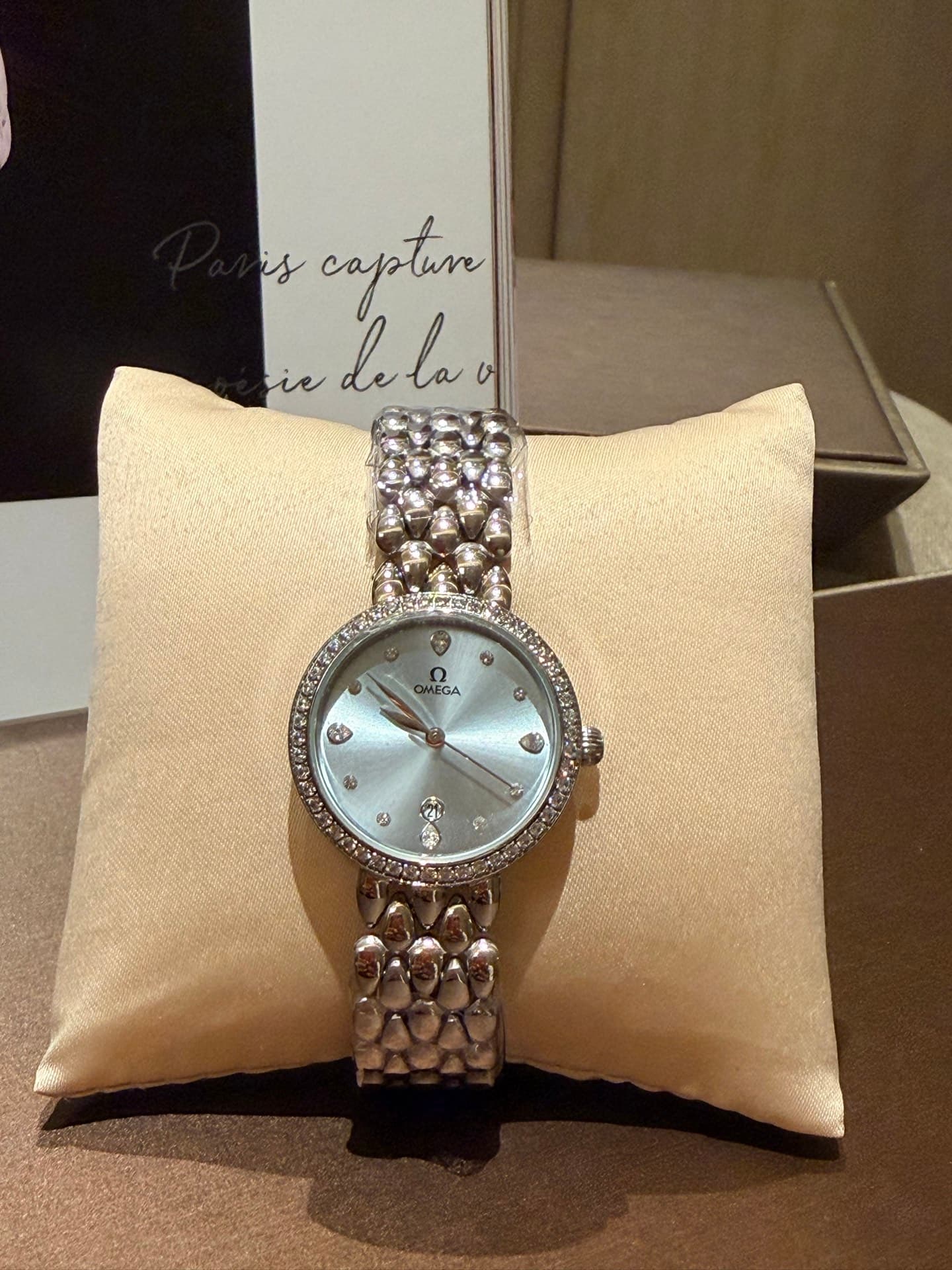 Omega White Watch