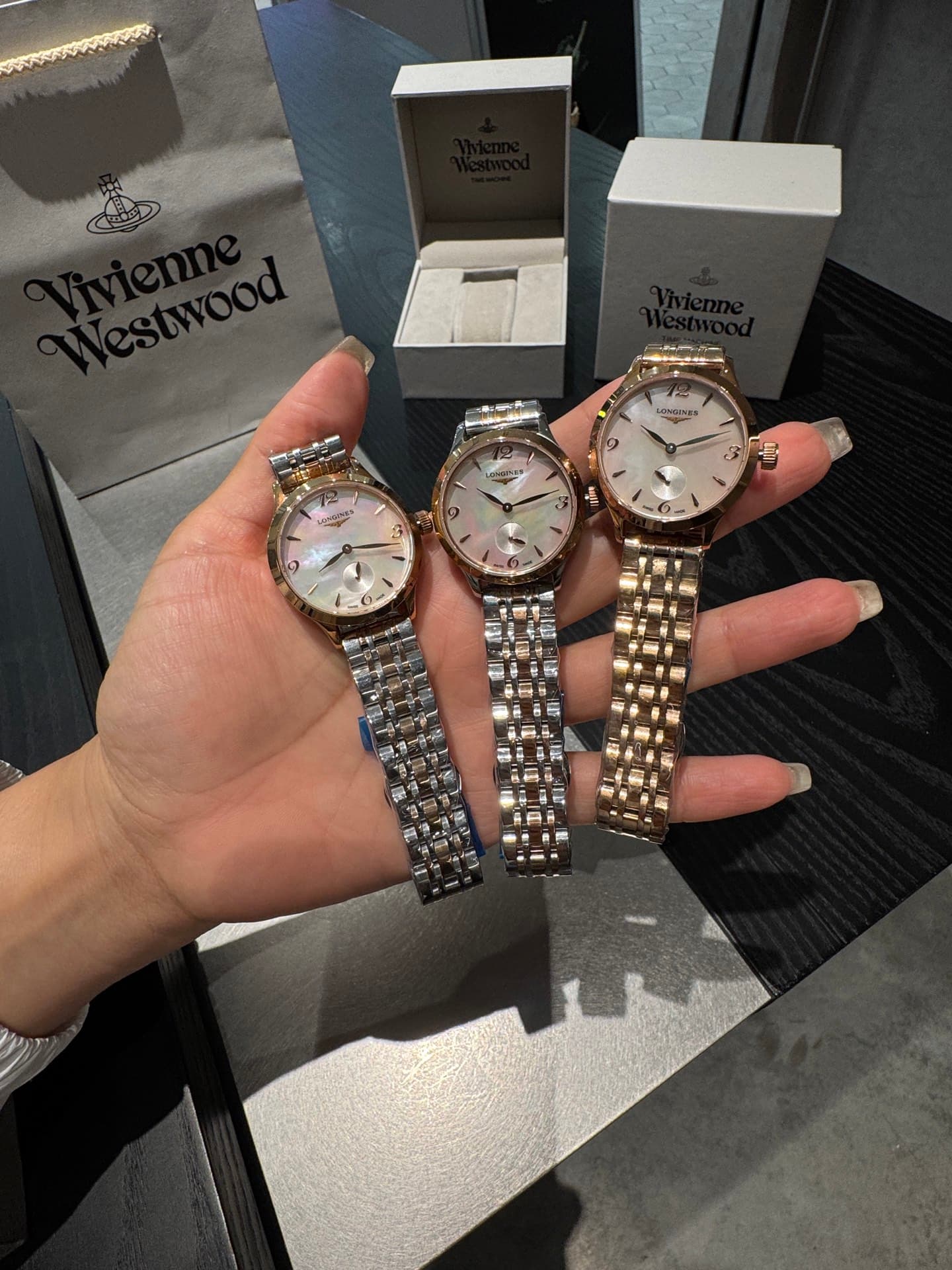 Longines White Watch