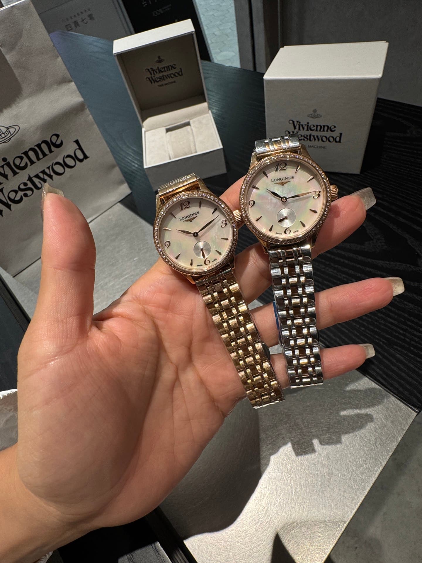 Longines White Watch